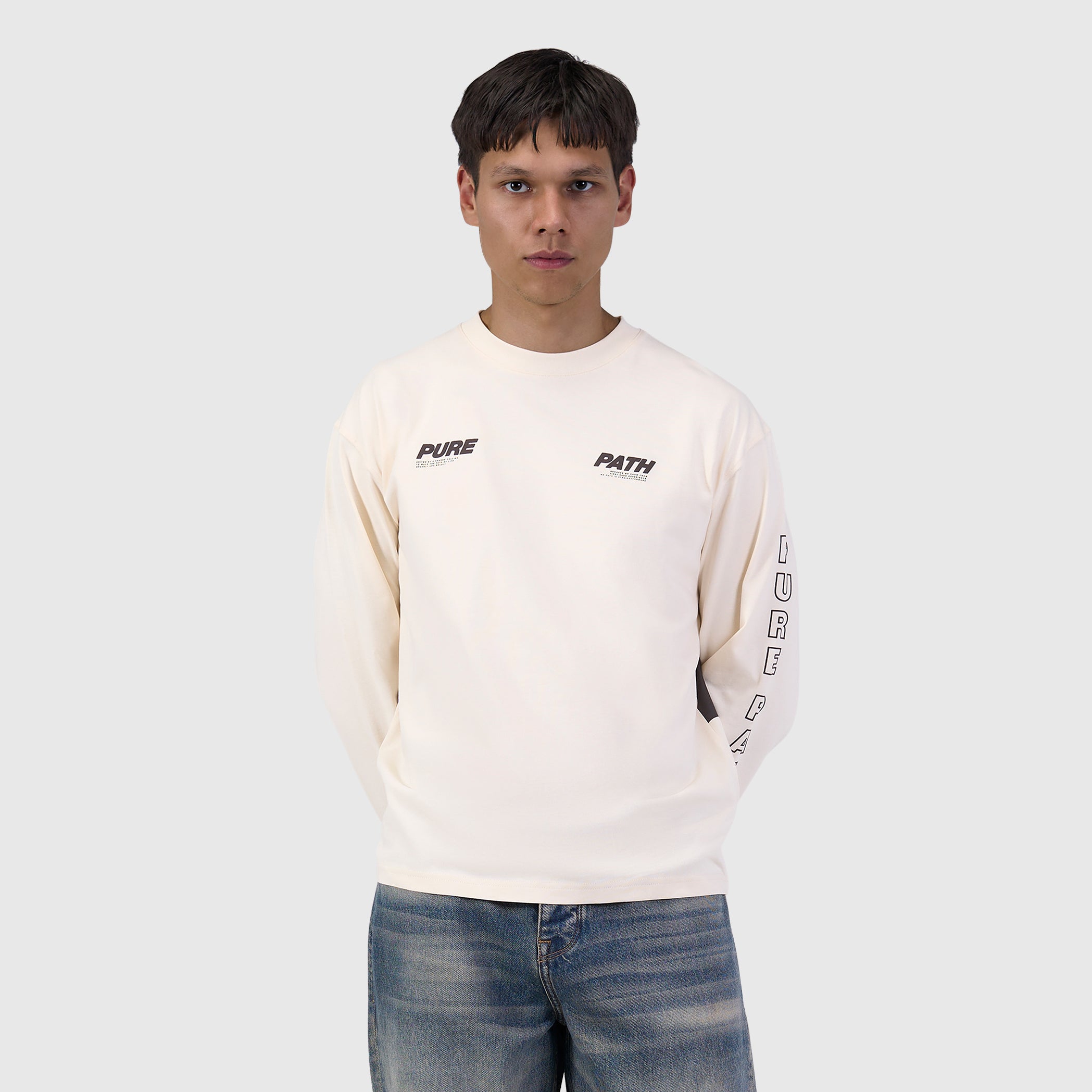 Pure Longsleeve T-shirt | Ecru