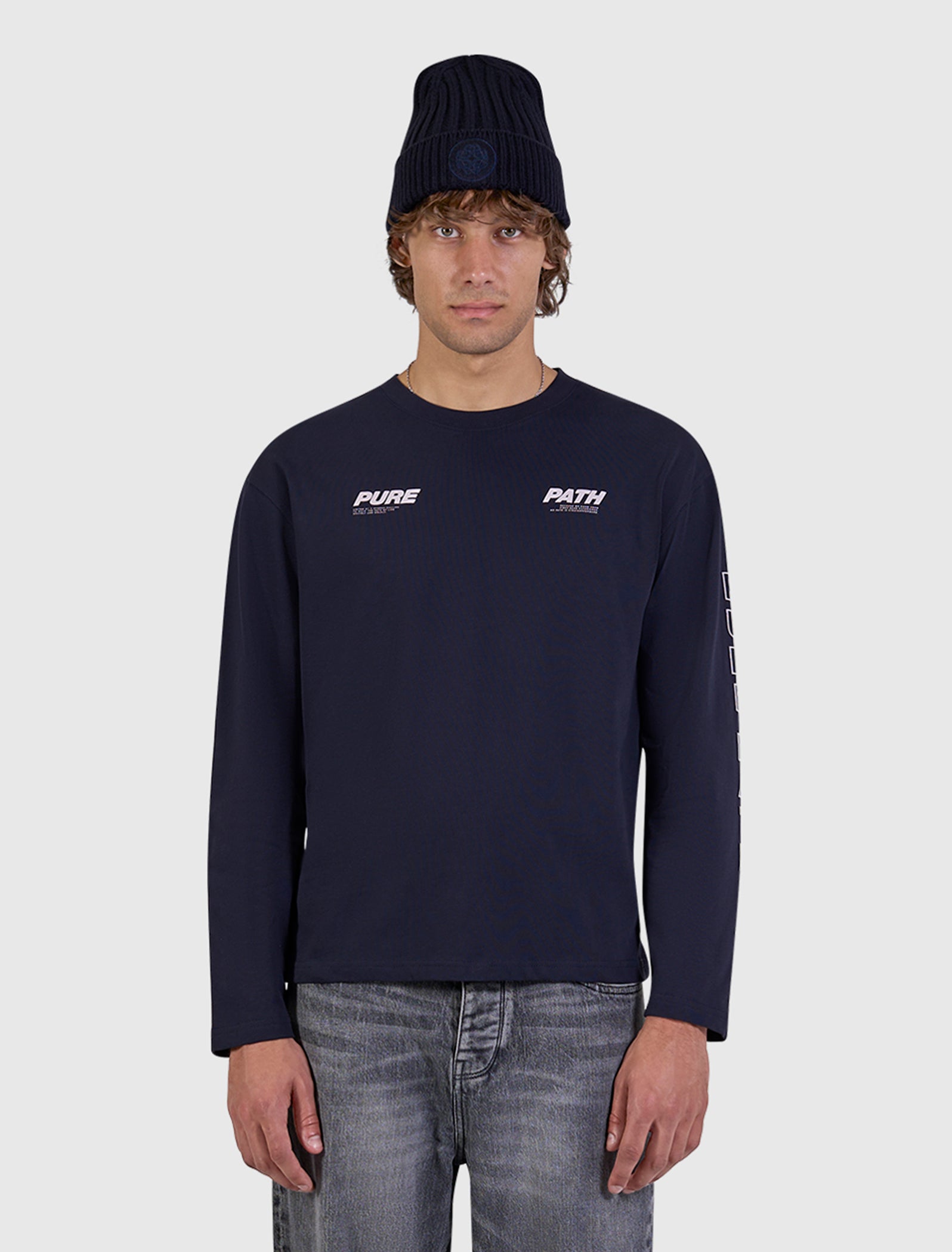 Pure Longsleeve T-shirt | Dark Navy