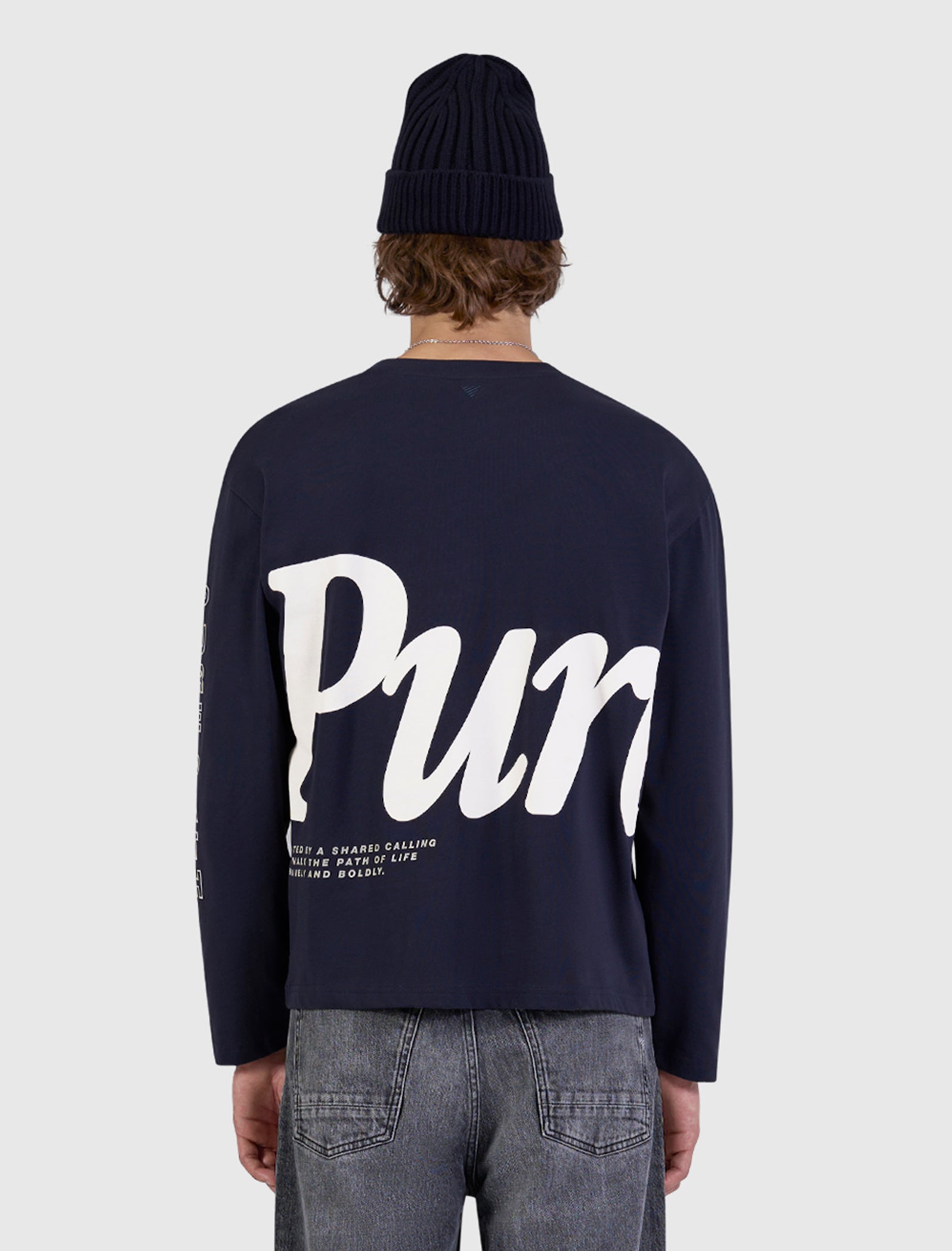 Pure Longsleeve T-shirt | Dark Navy