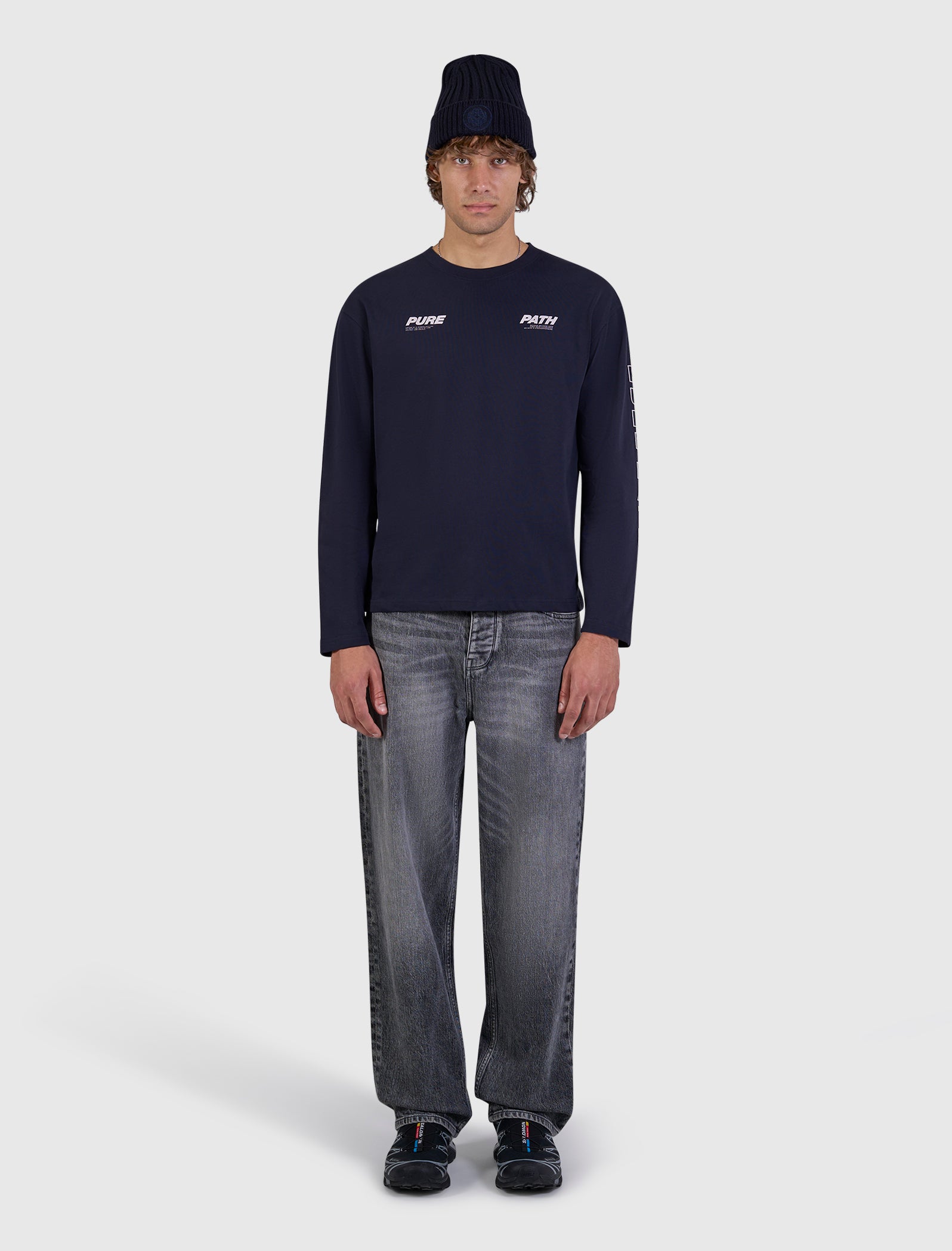 Pure Longsleeve T-shirt | Dark Navy
