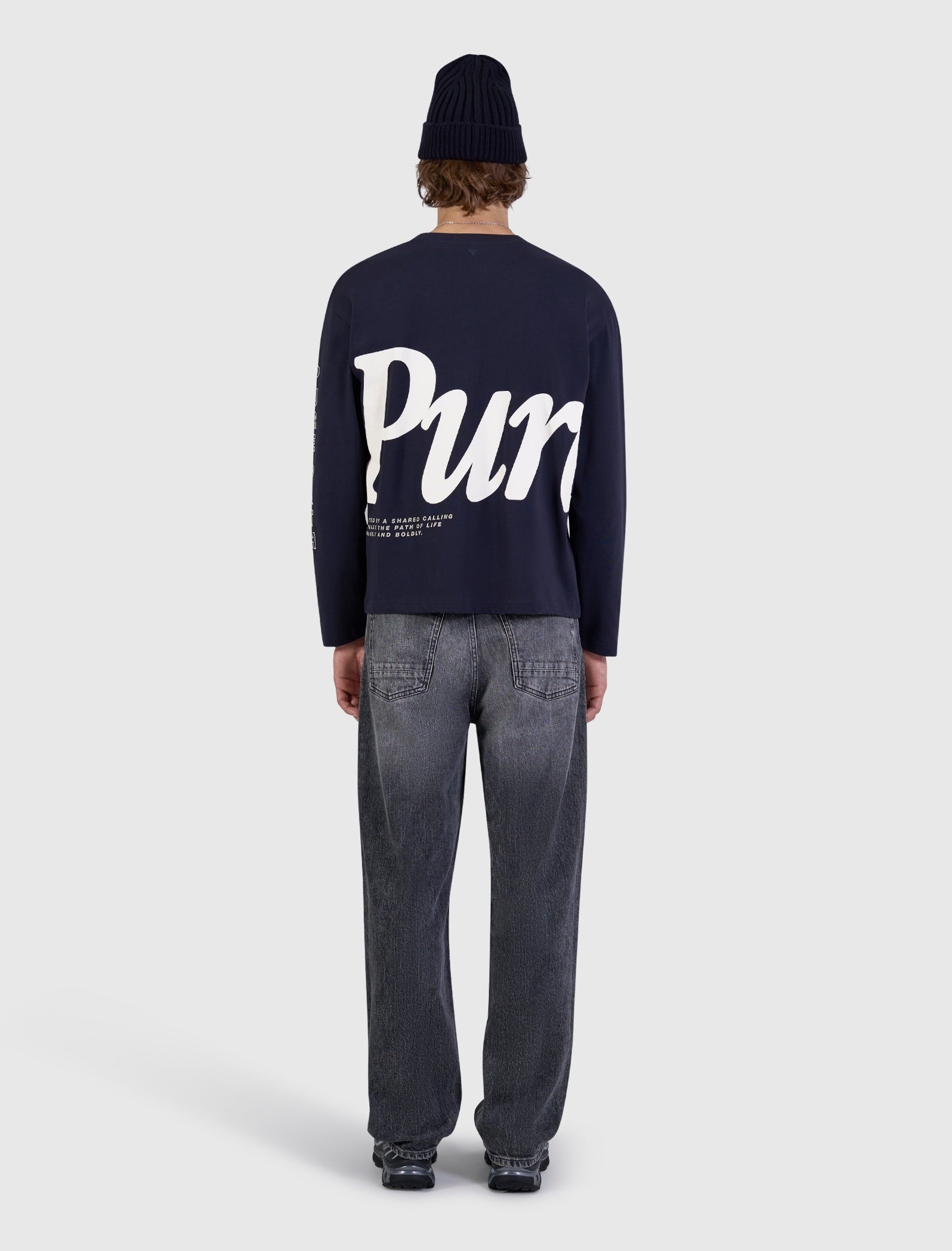 Pure Longsleeve T-shirt | Dark Navy
