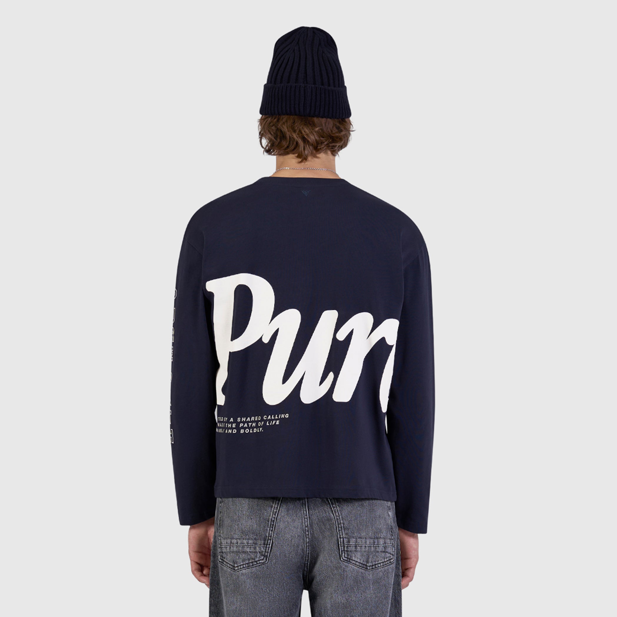 Pure Longsleeve T-shirt | Dark Navy