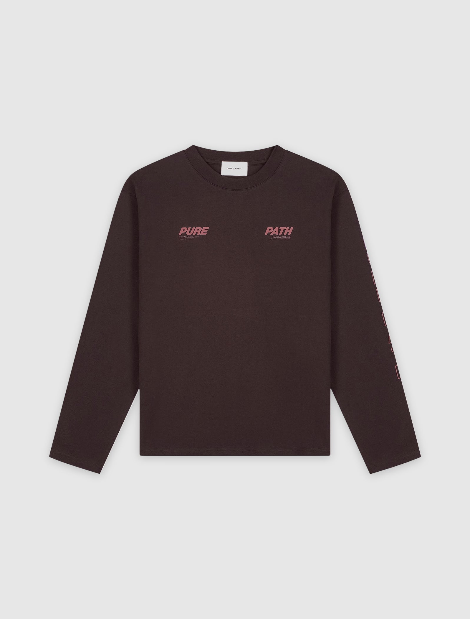 Pure Longsleeve T-shirt | Dark Brown