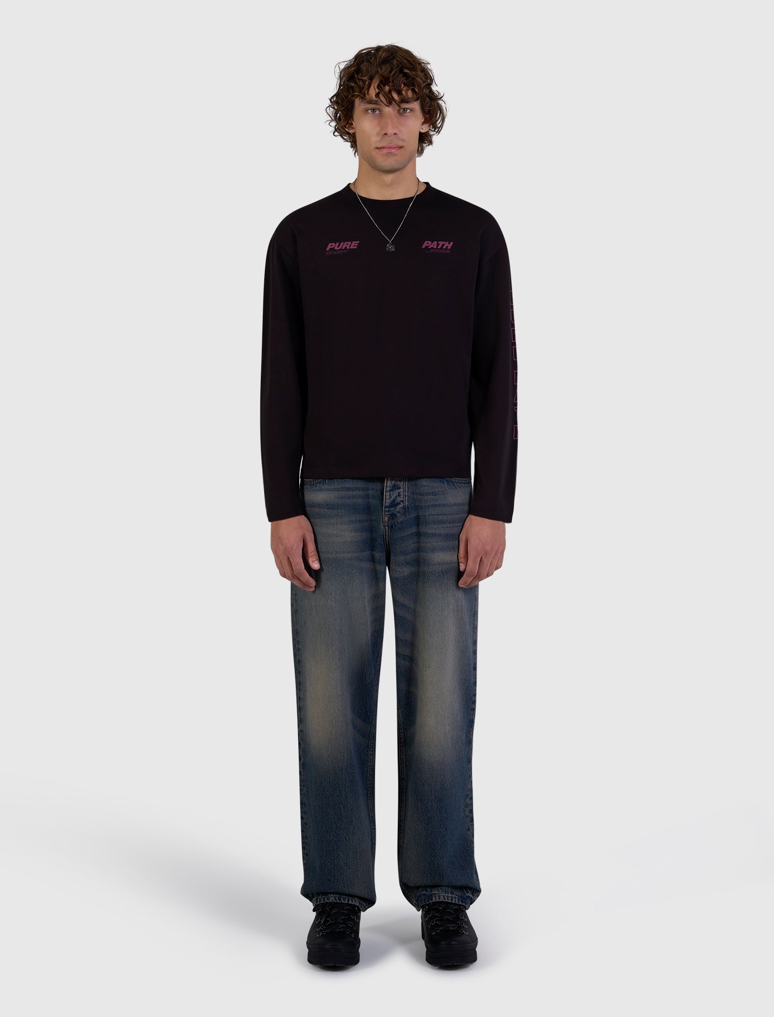 Pure Longsleeve T-shirt | Dark Brown