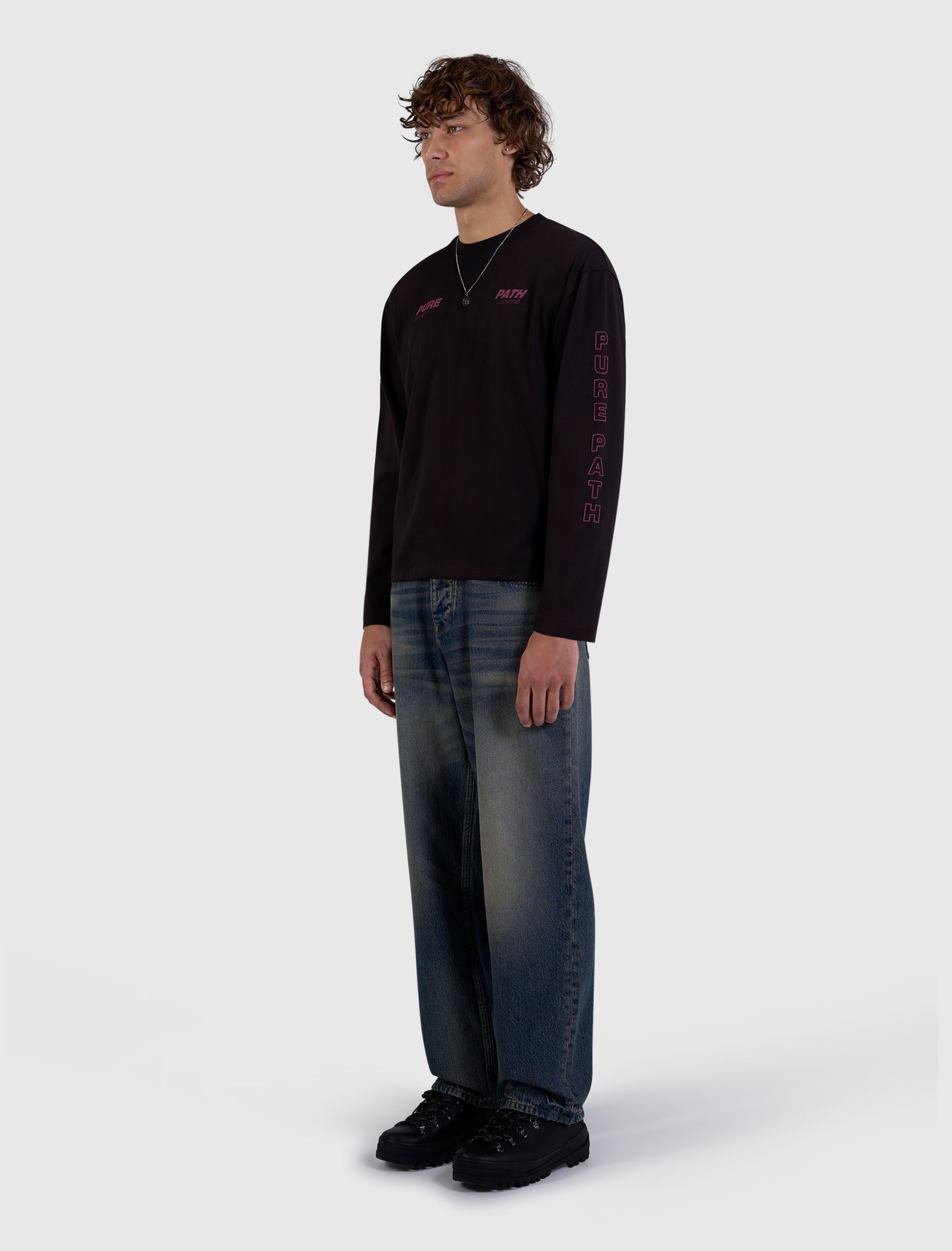 Pure Longsleeve T-shirt | Dark Brown