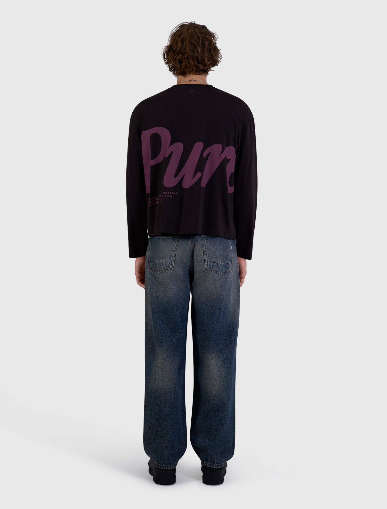 Pure Longsleeve T-shirt | Dark Brown