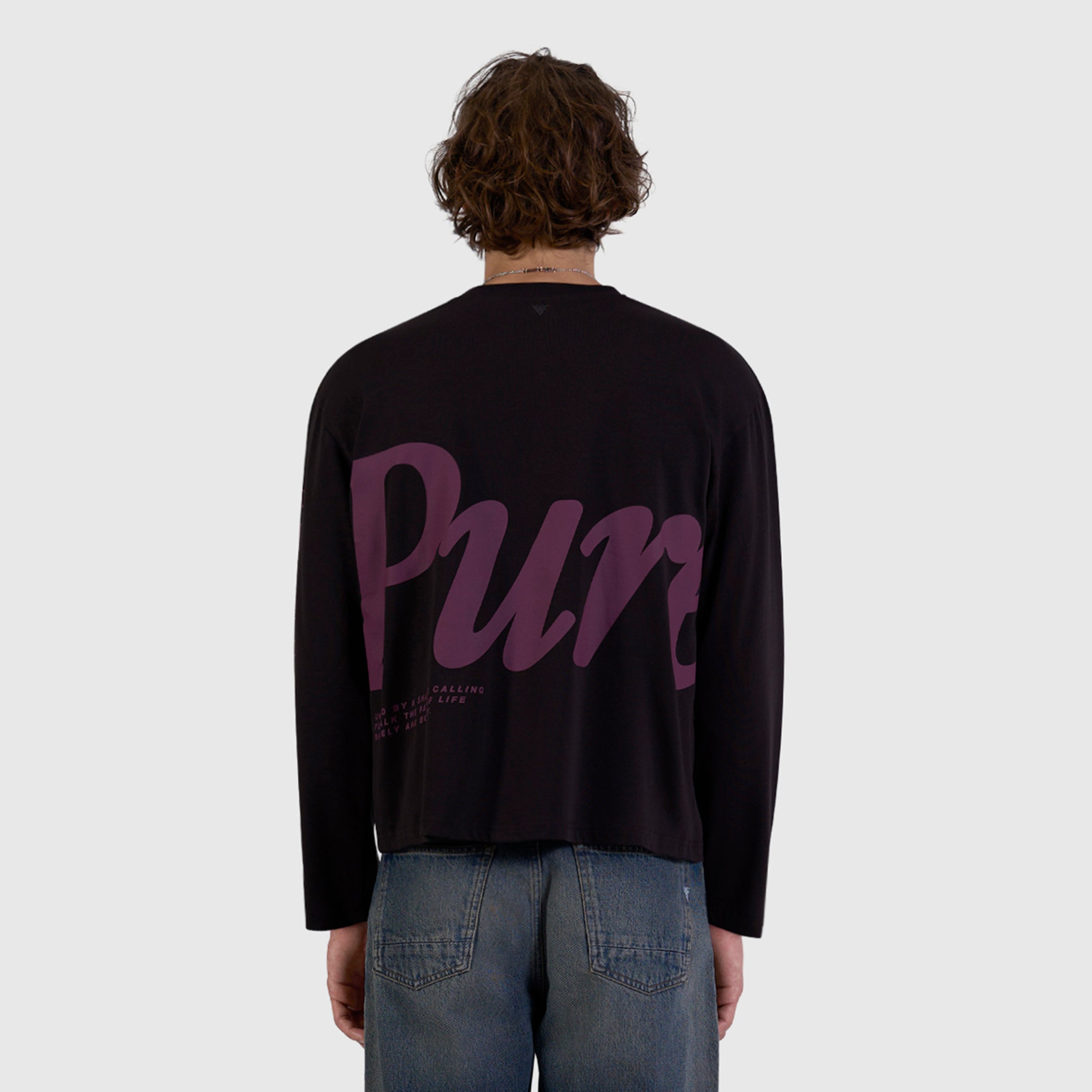 Pure Longsleeve T-shirt | Dark Brown