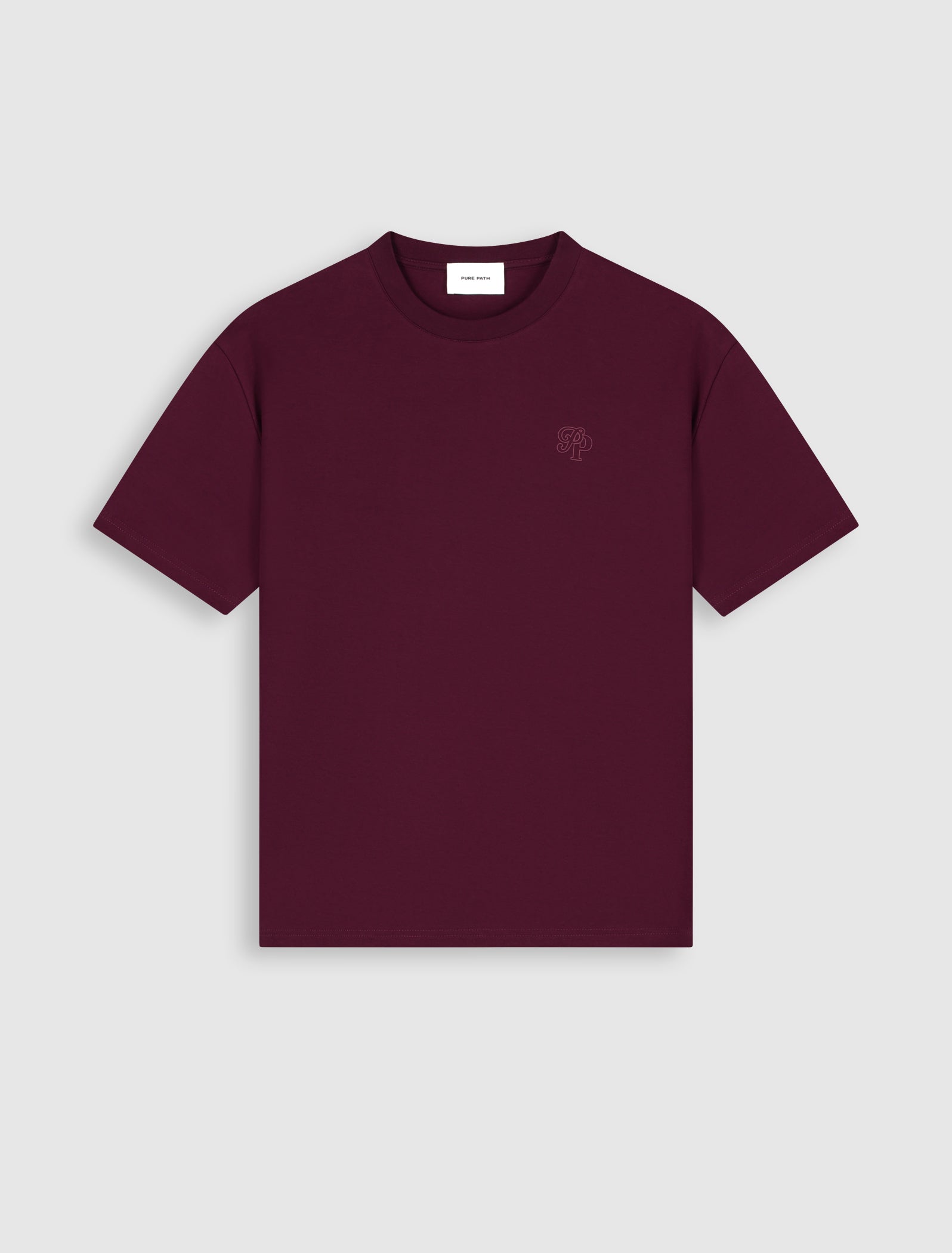 Essential Initials T-shirt | Wine Red
