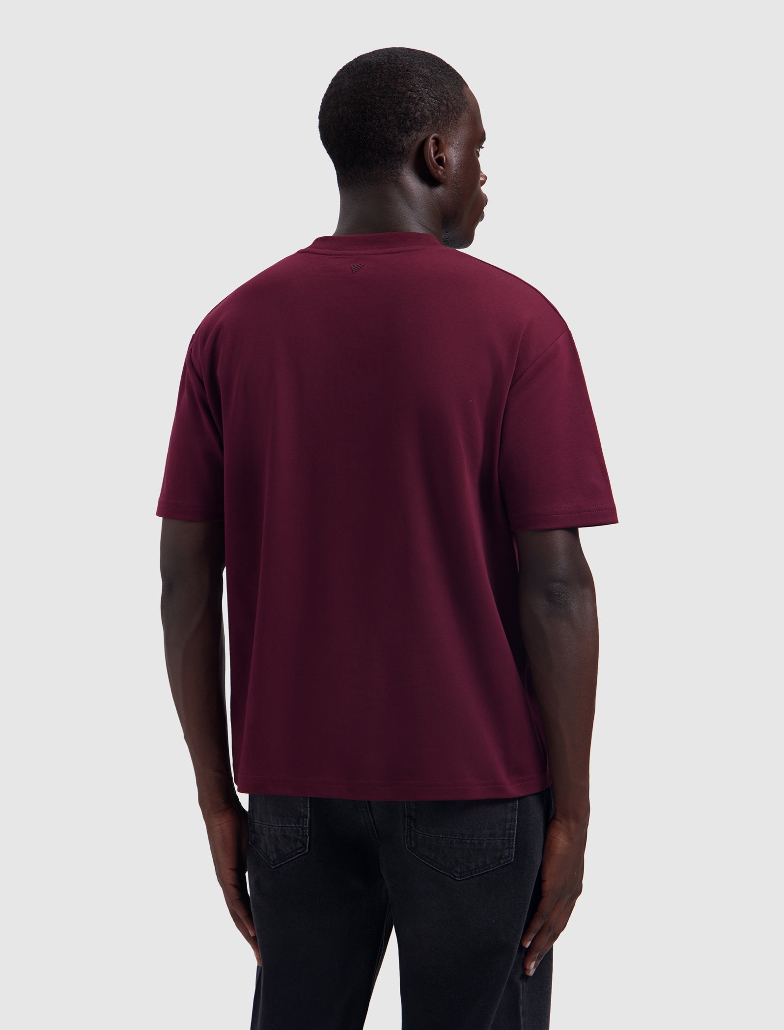 Essential Initials T-shirt | Wine Red