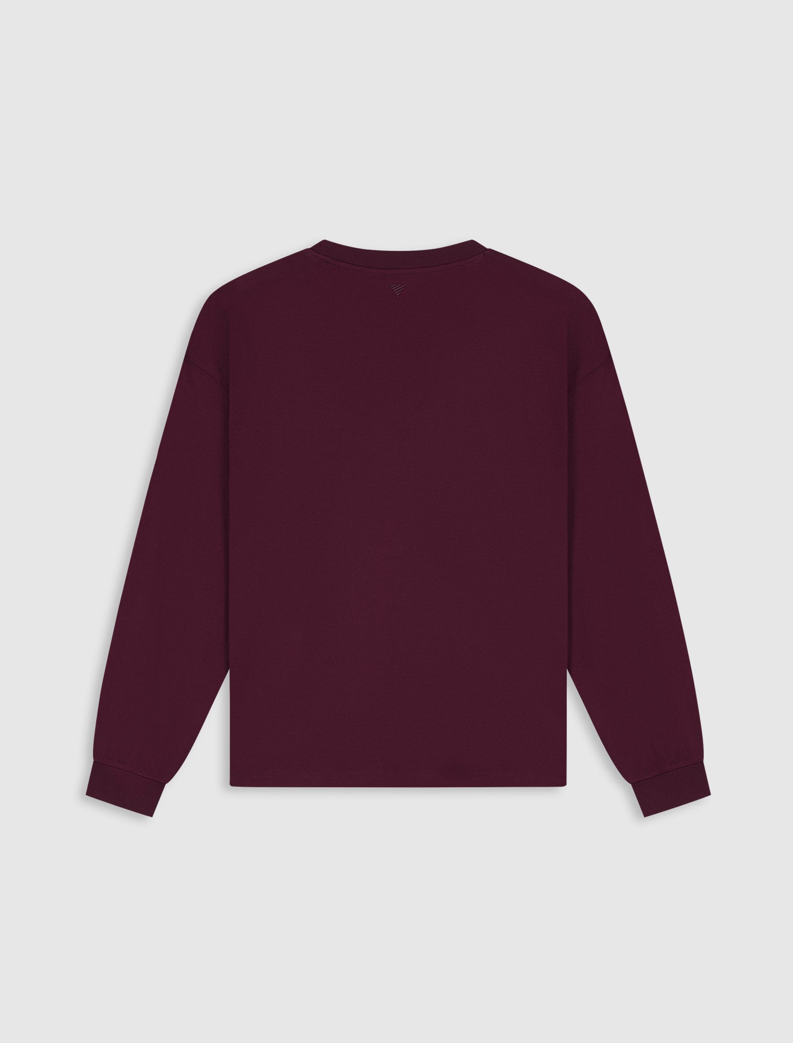 Inititials Pocket Longsleeve T-shirt | Wine Red
