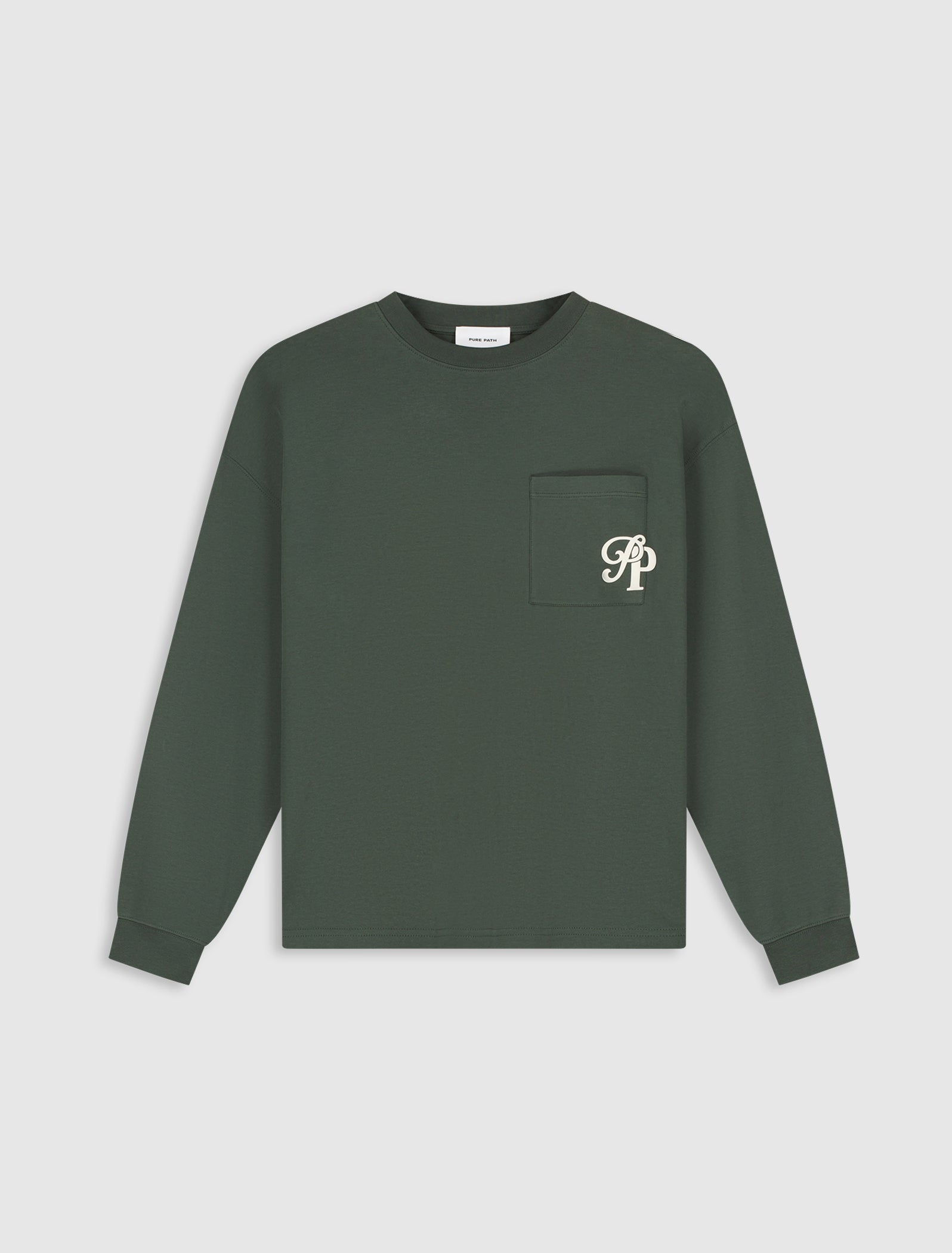 Inititials Pocket Longsleeve T-shirt | Dark Army