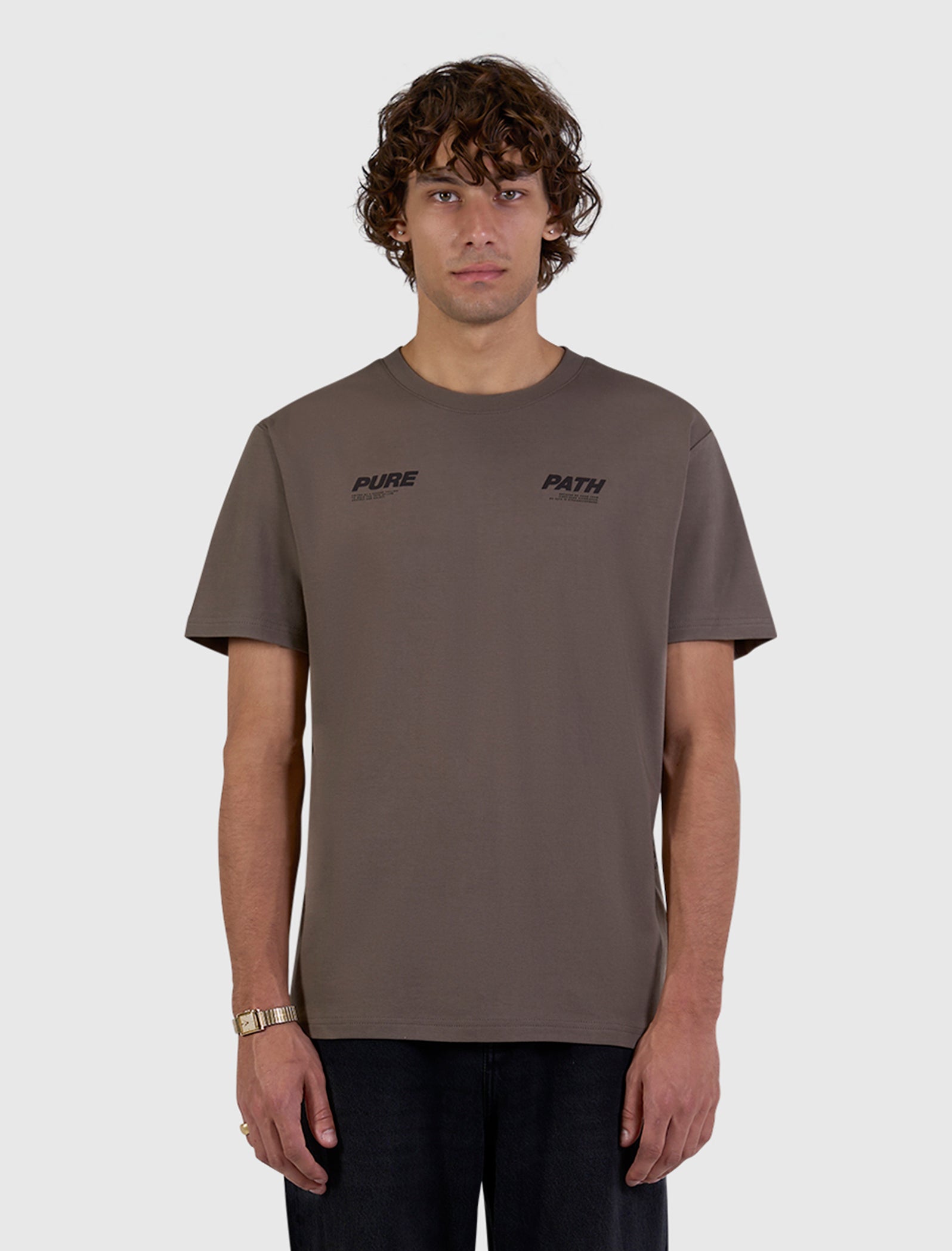 Pure T-shirt | Taupe