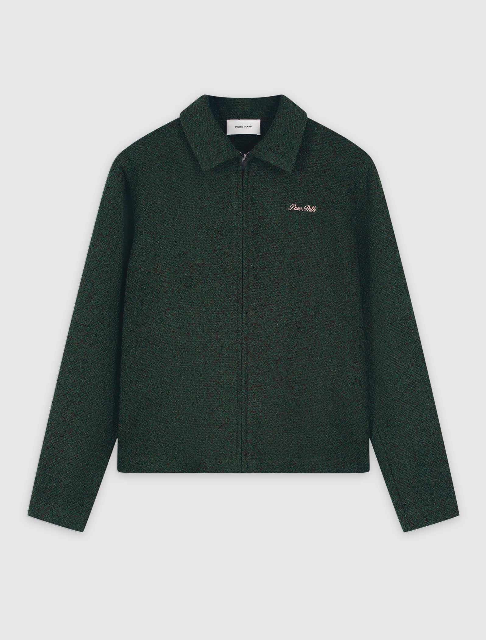 Bouclé Full-zip Overshirt | Dark Army