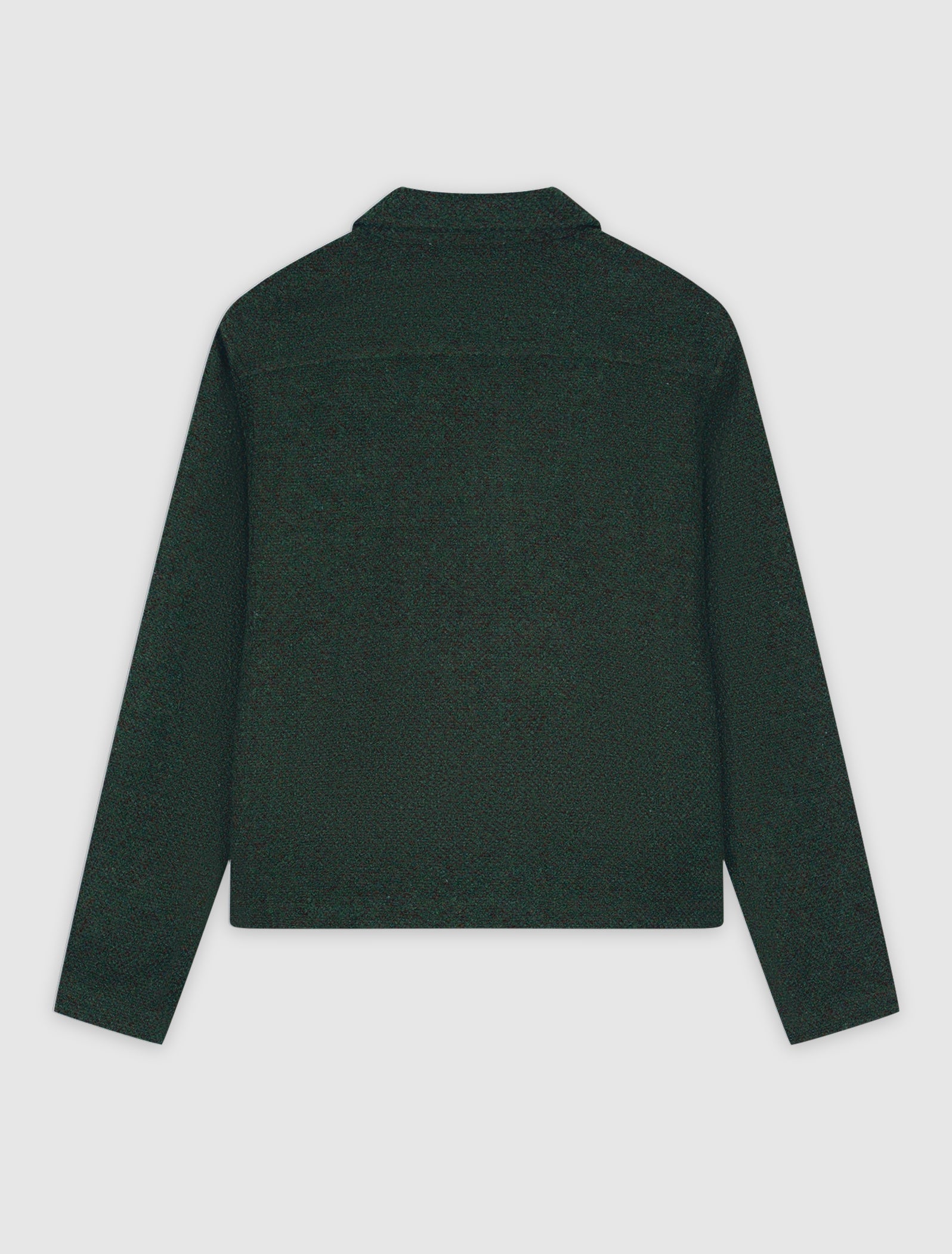Bouclé Full-zip Overshirt | Dark Army