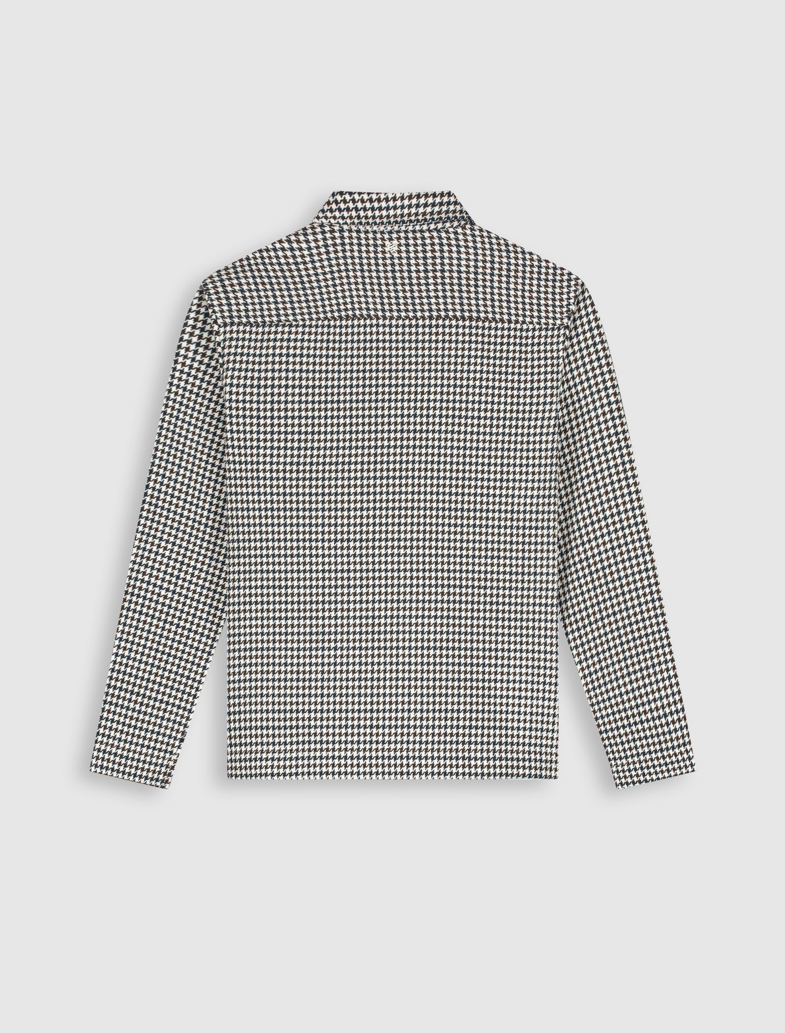 Houndstooth Overshirt | Ecru
