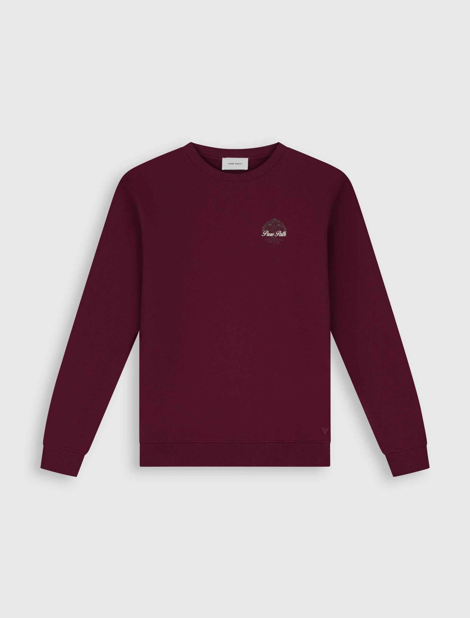 Rooted Tree Sweater | Wine Red