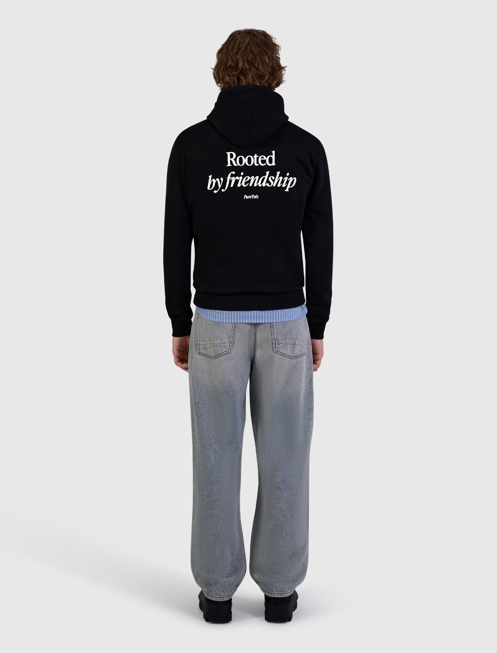 Rooted by Friendship Hoodie | Black