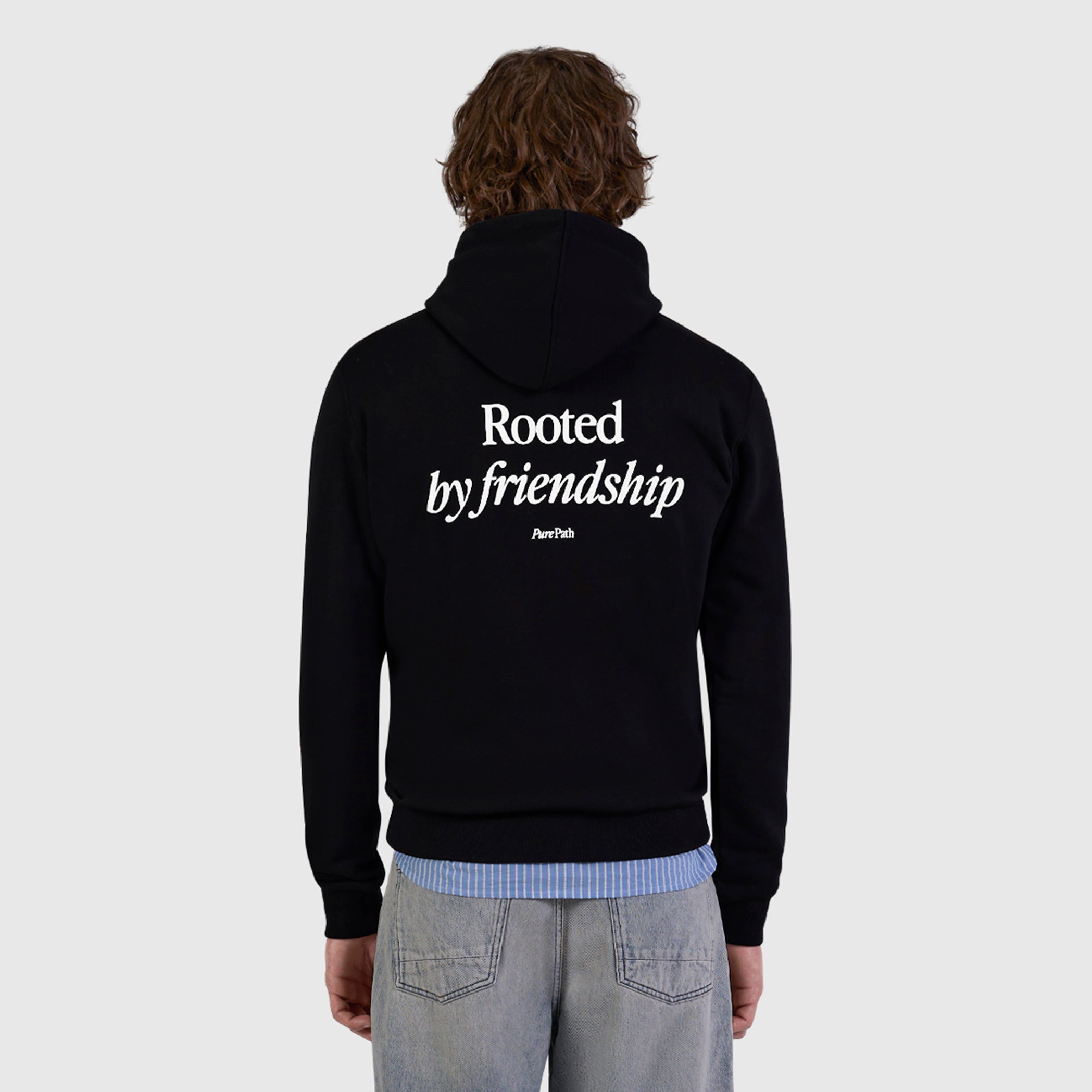 Rooted by Friendship Hoodie | Black