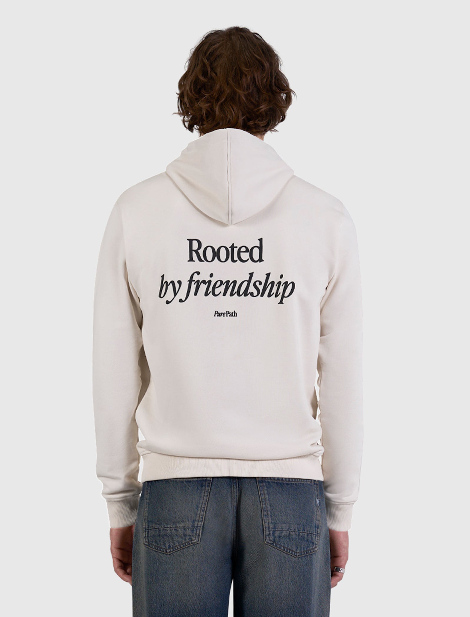 Rooted by Friendship Hoodie | Ecru