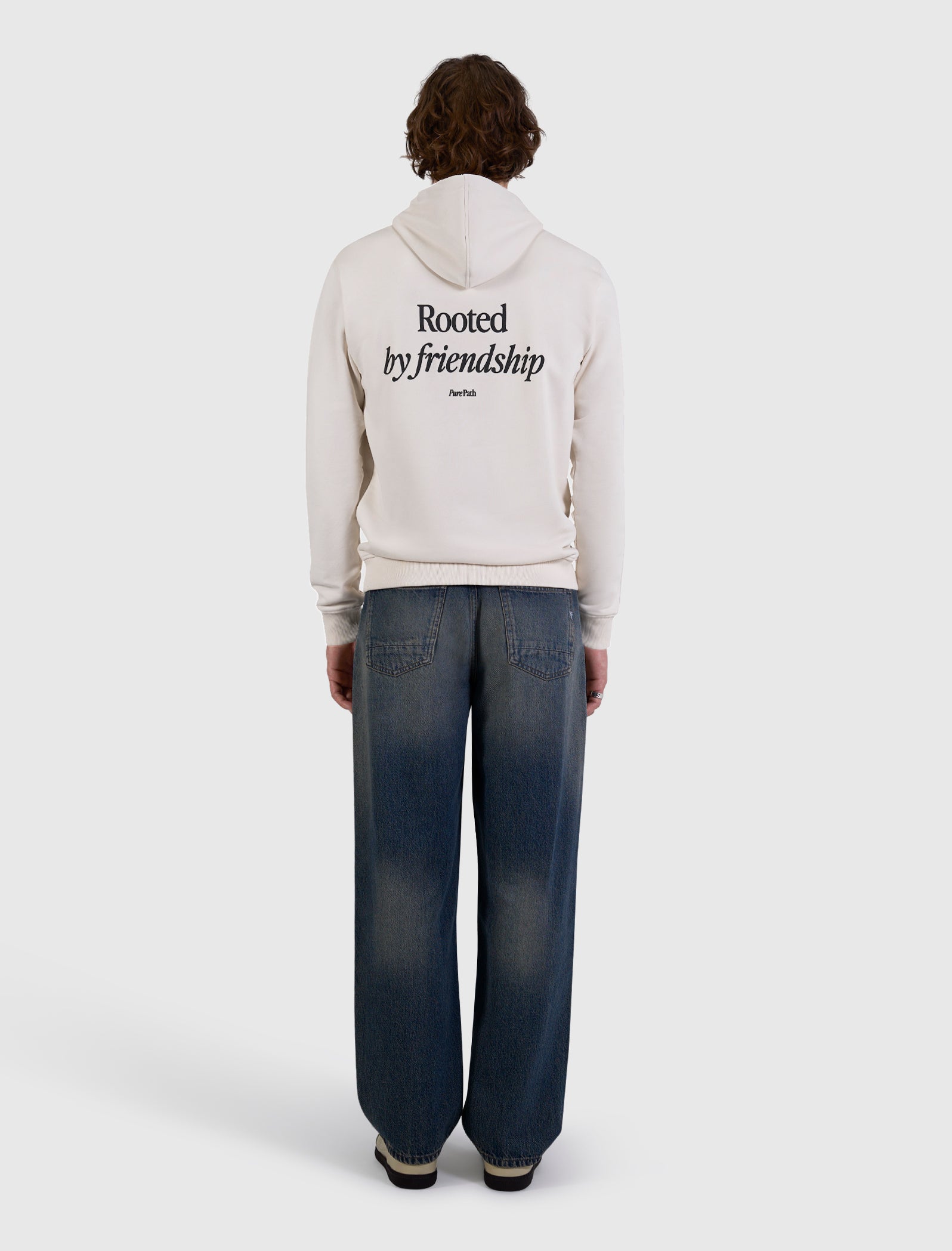 Rooted by Friendship Hoodie | Ecru