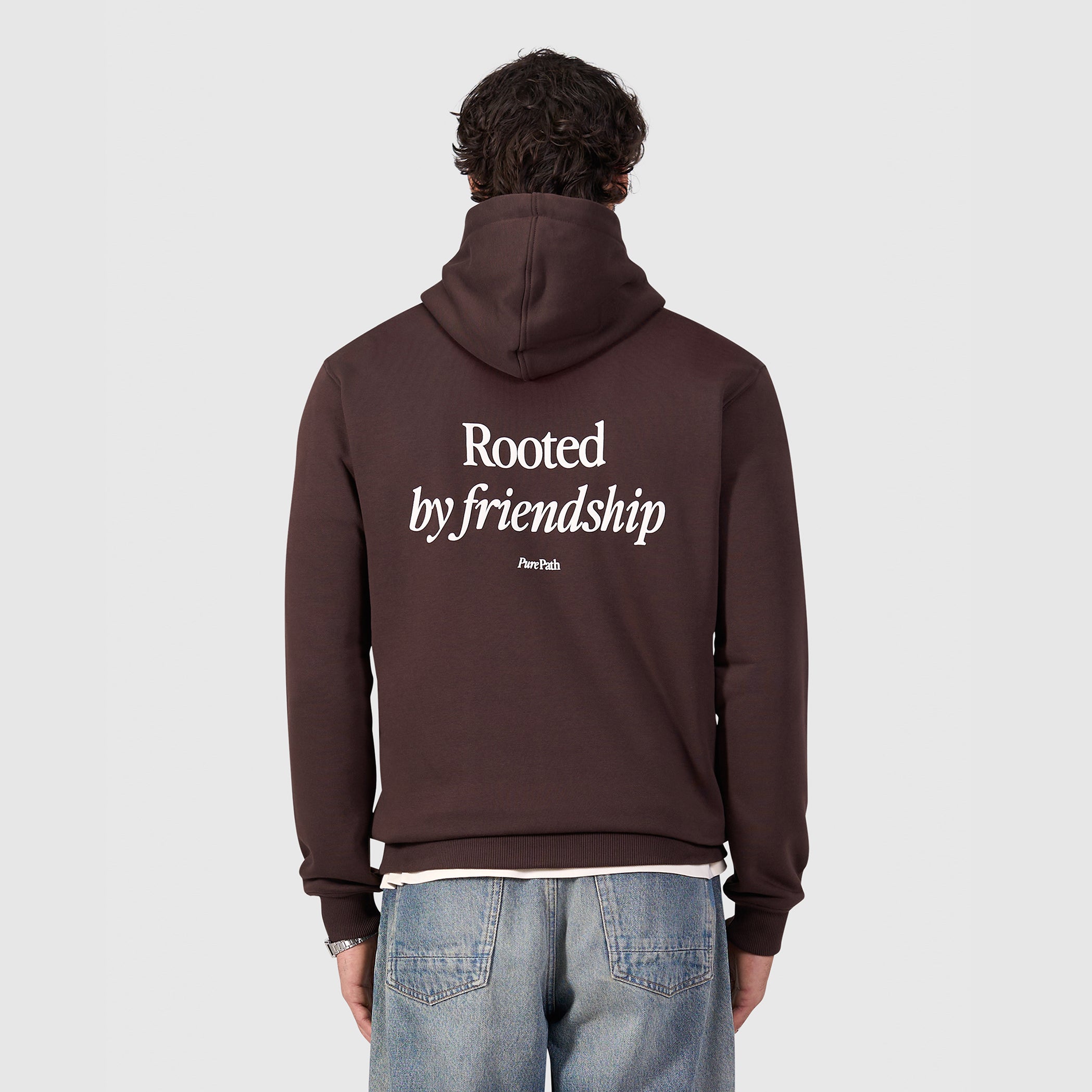 Rooted by Friendship Hoodie | Dark Brown