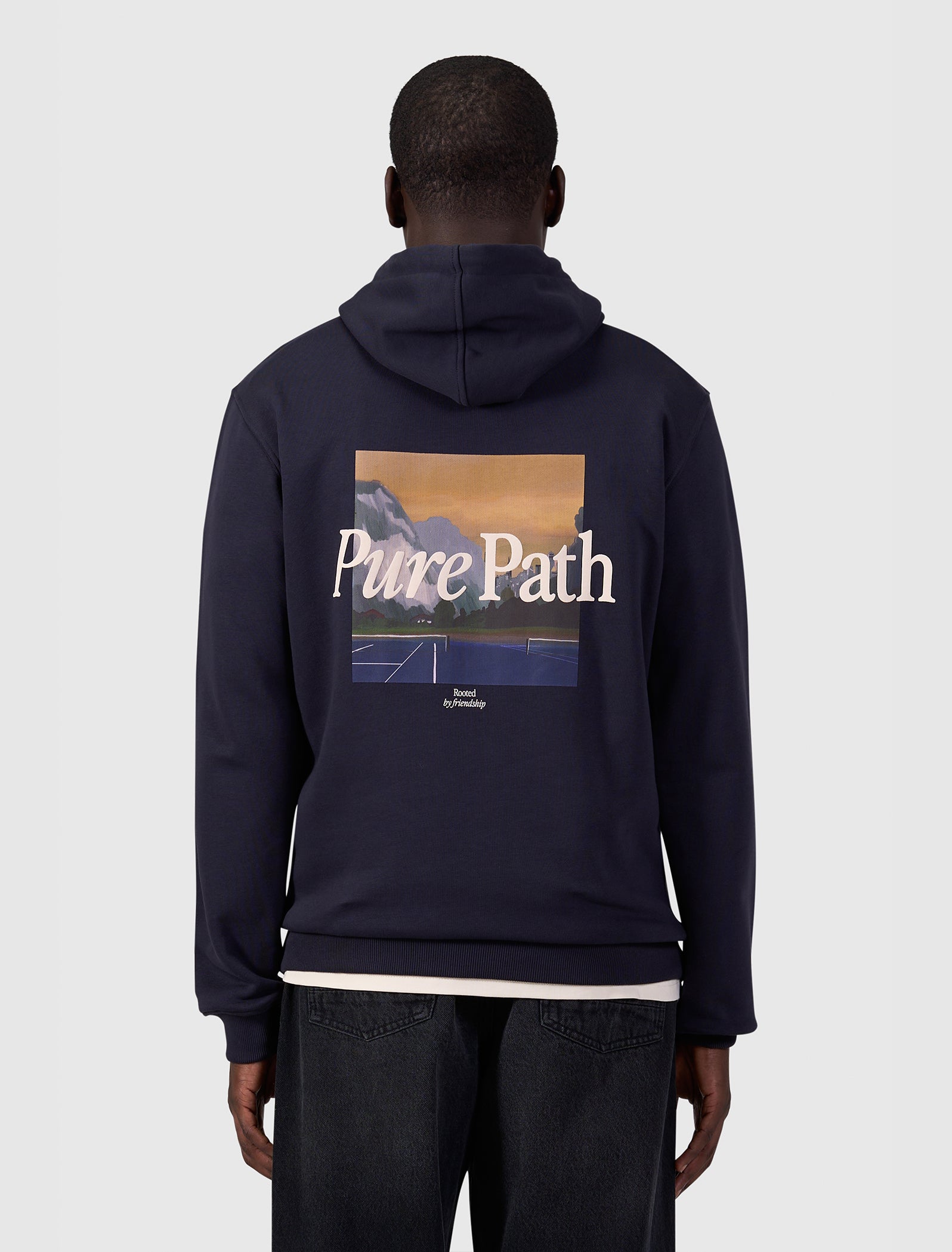 Landscape View Hoodie | Dark Navy