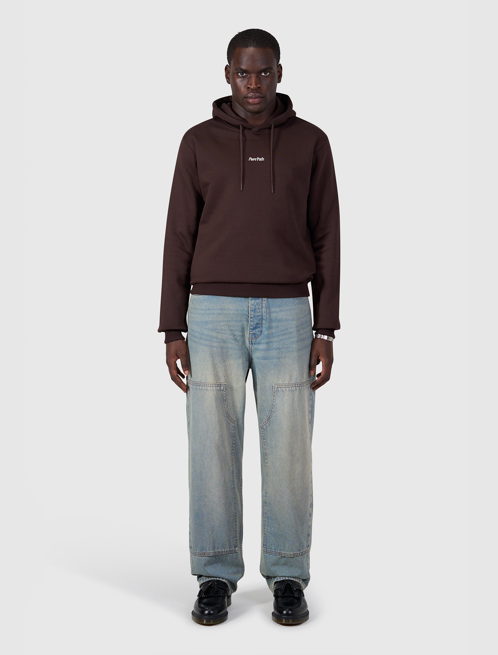 Landscape View Hoodie | Dark Brown