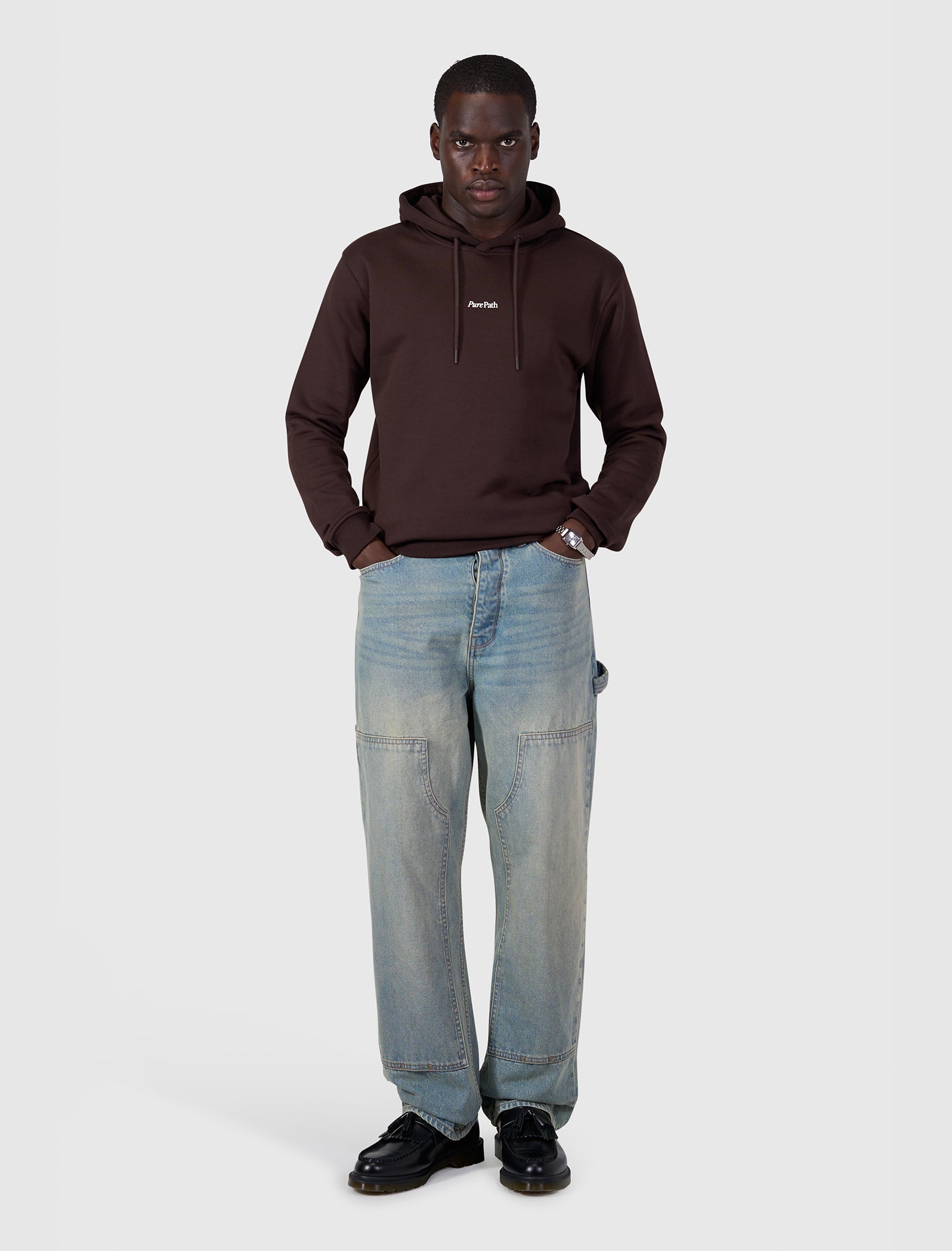 Landscape View Hoodie | Dark Brown