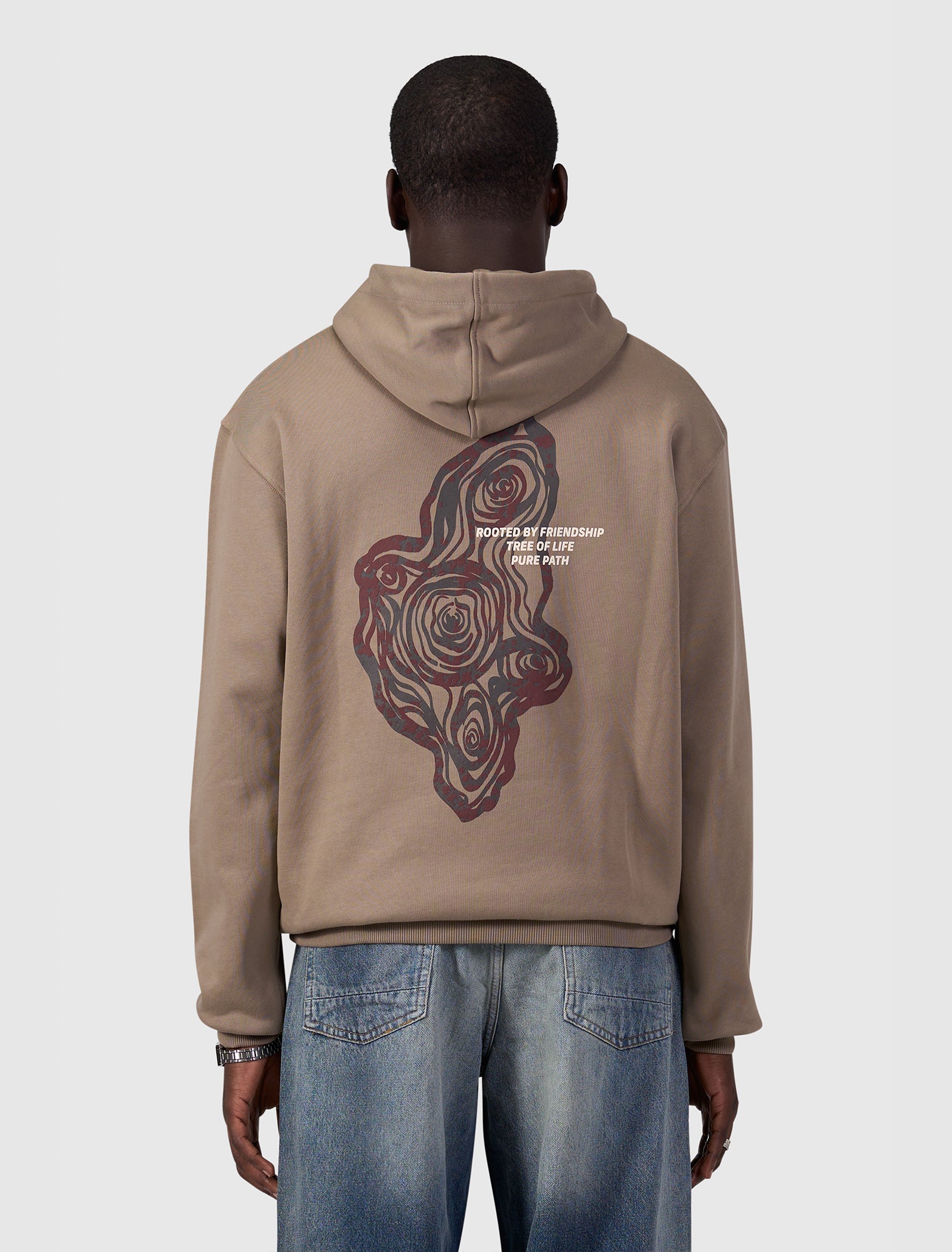 Tree Trunk Hoodie | Taupe