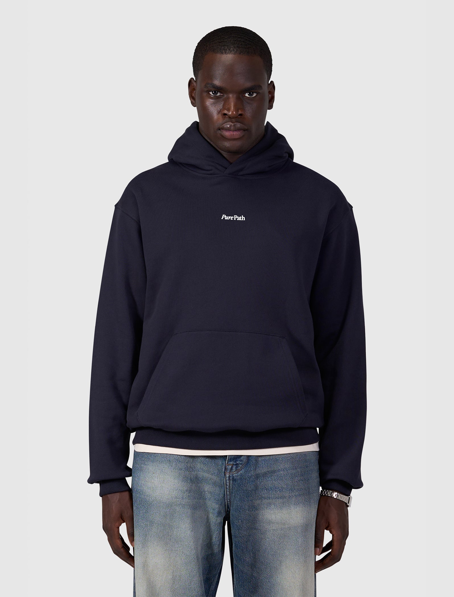 Tree Trunk Hoodie | Dark Navy