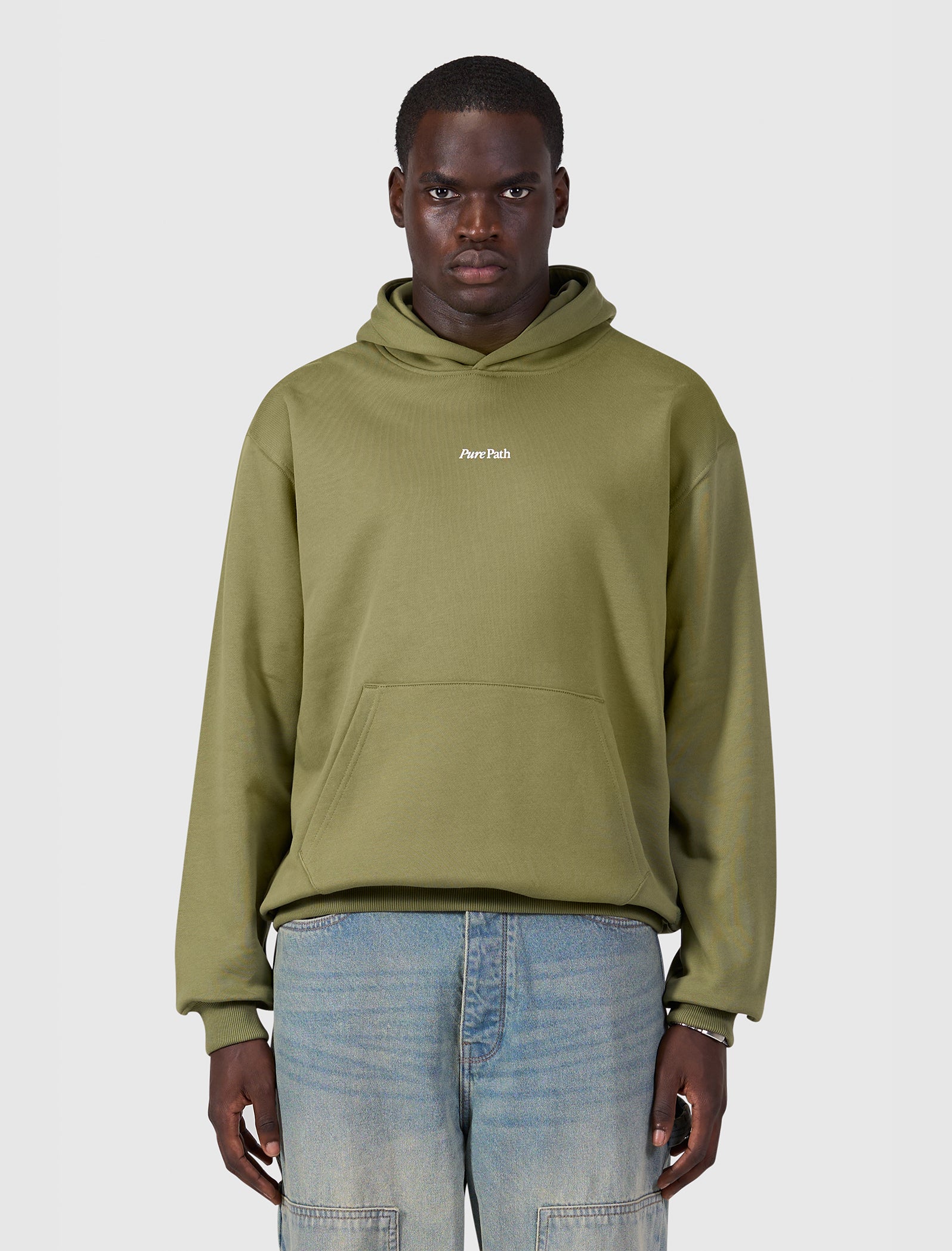 Tree Trunk Hoodie | Leaf Green