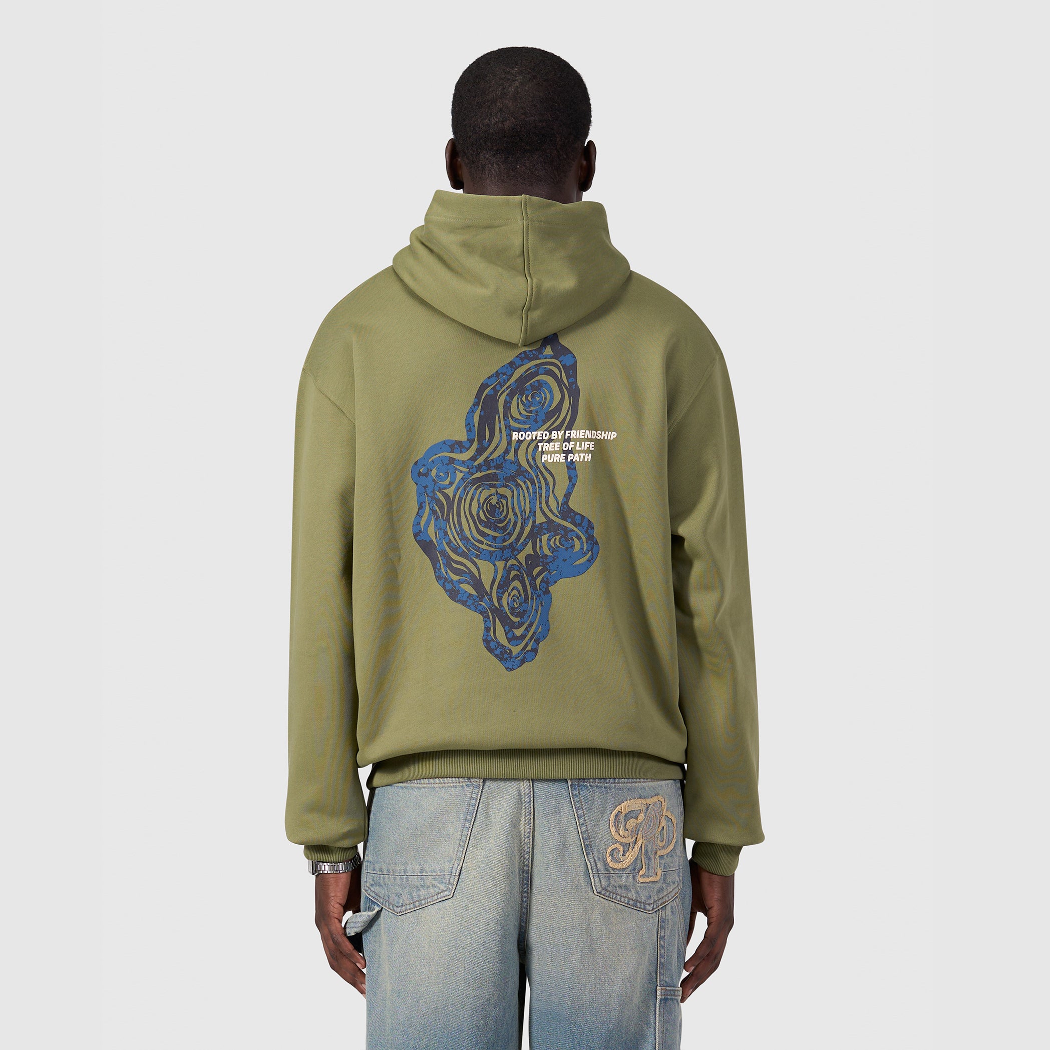 Tree Trunk Hoodie | Leaf Green