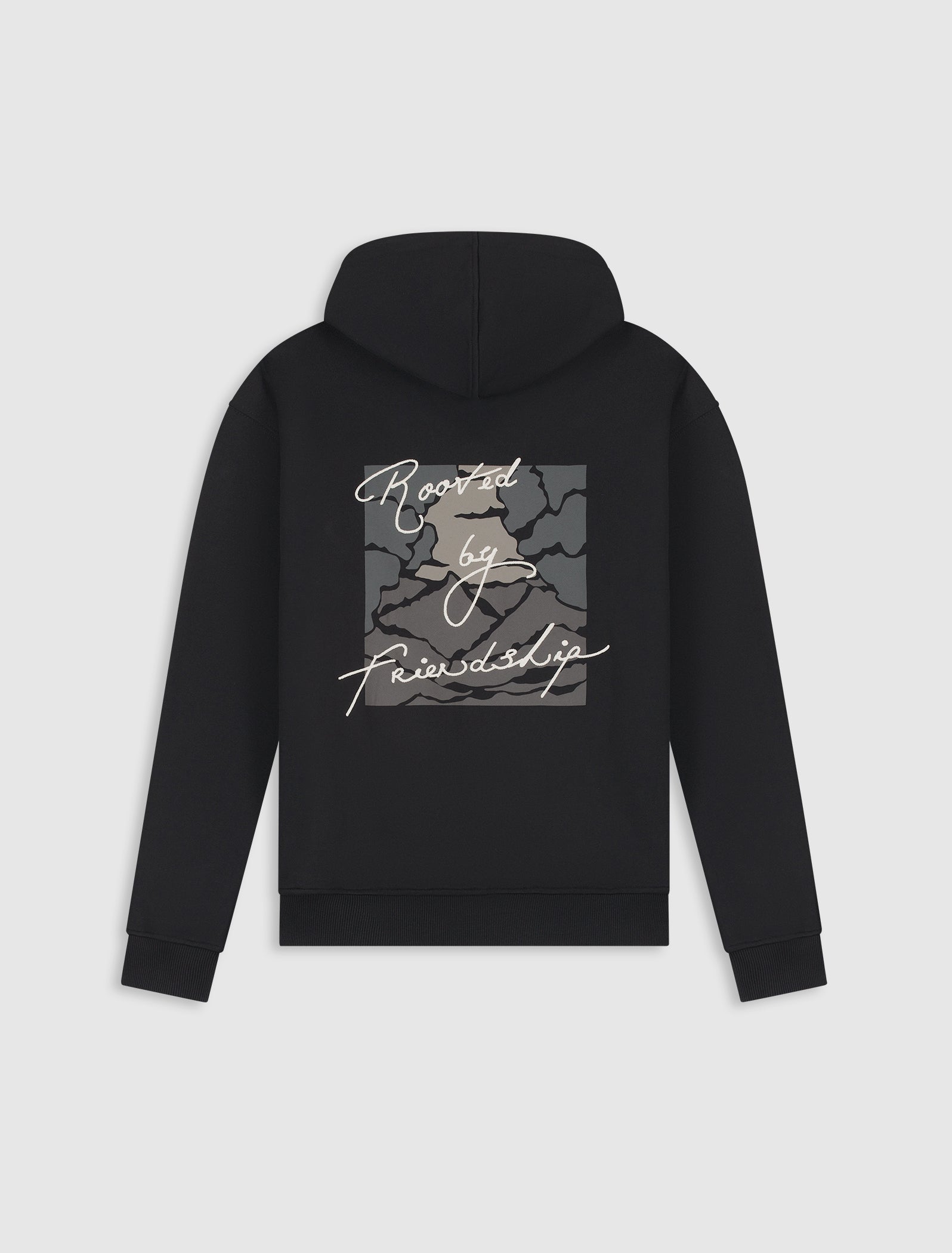 Rooted By Friendship Hoodie | Black