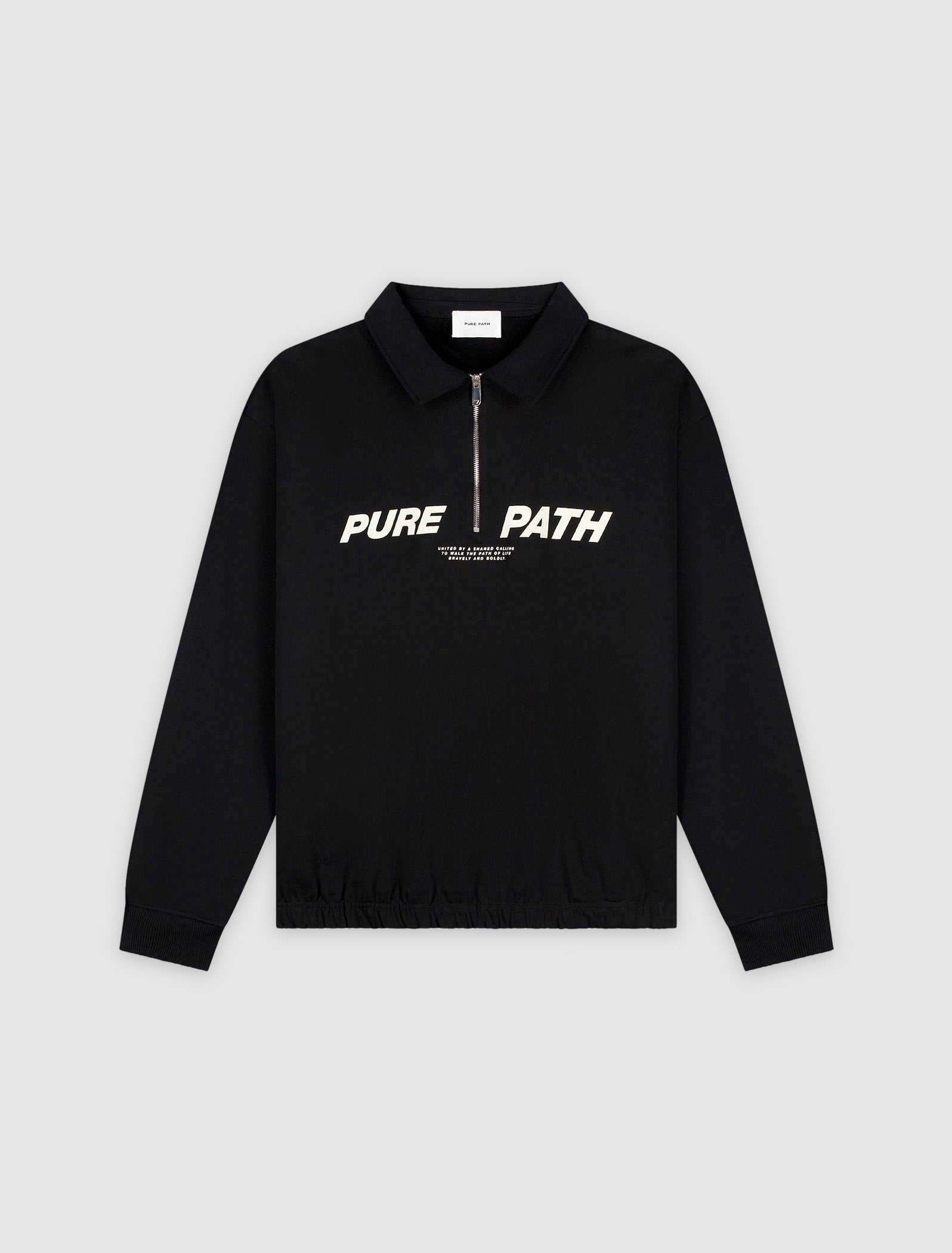 Half-zip Polo Sweater | Black