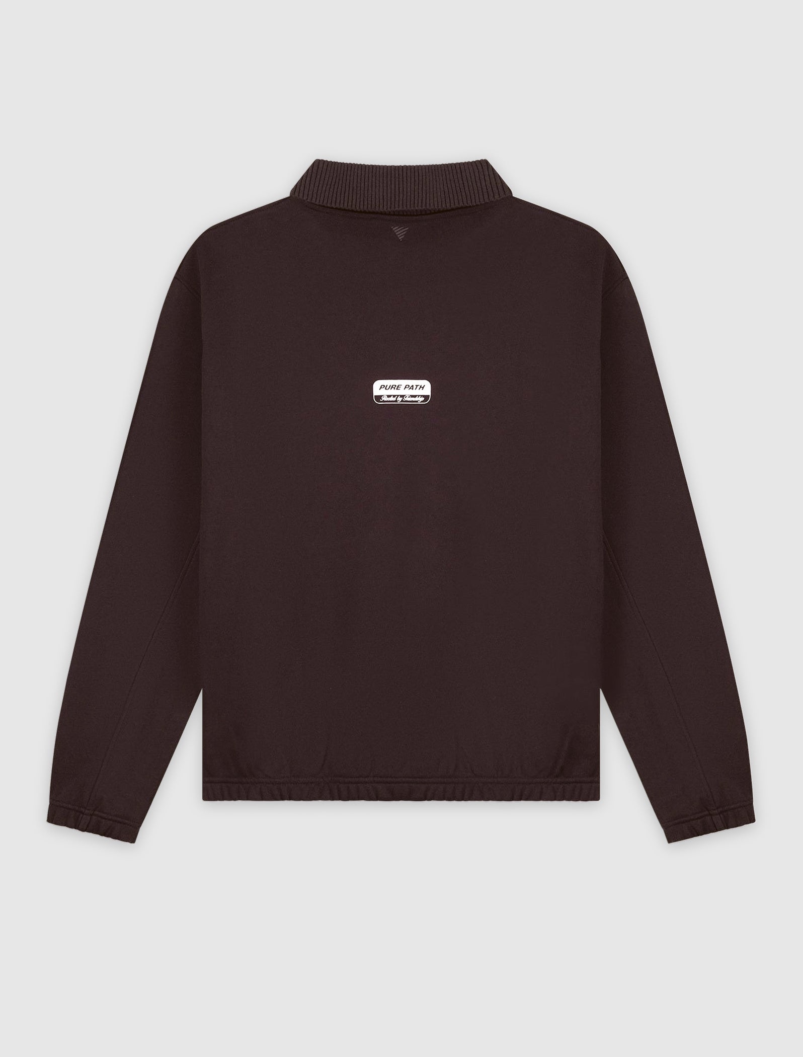 United Panel Polo Sweater | Dark Brown