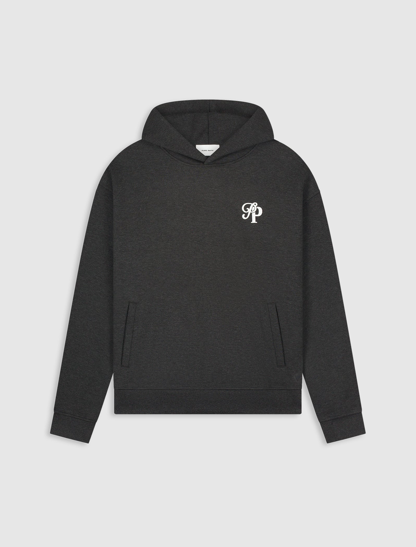 Initials Interlock Hoodie | Black