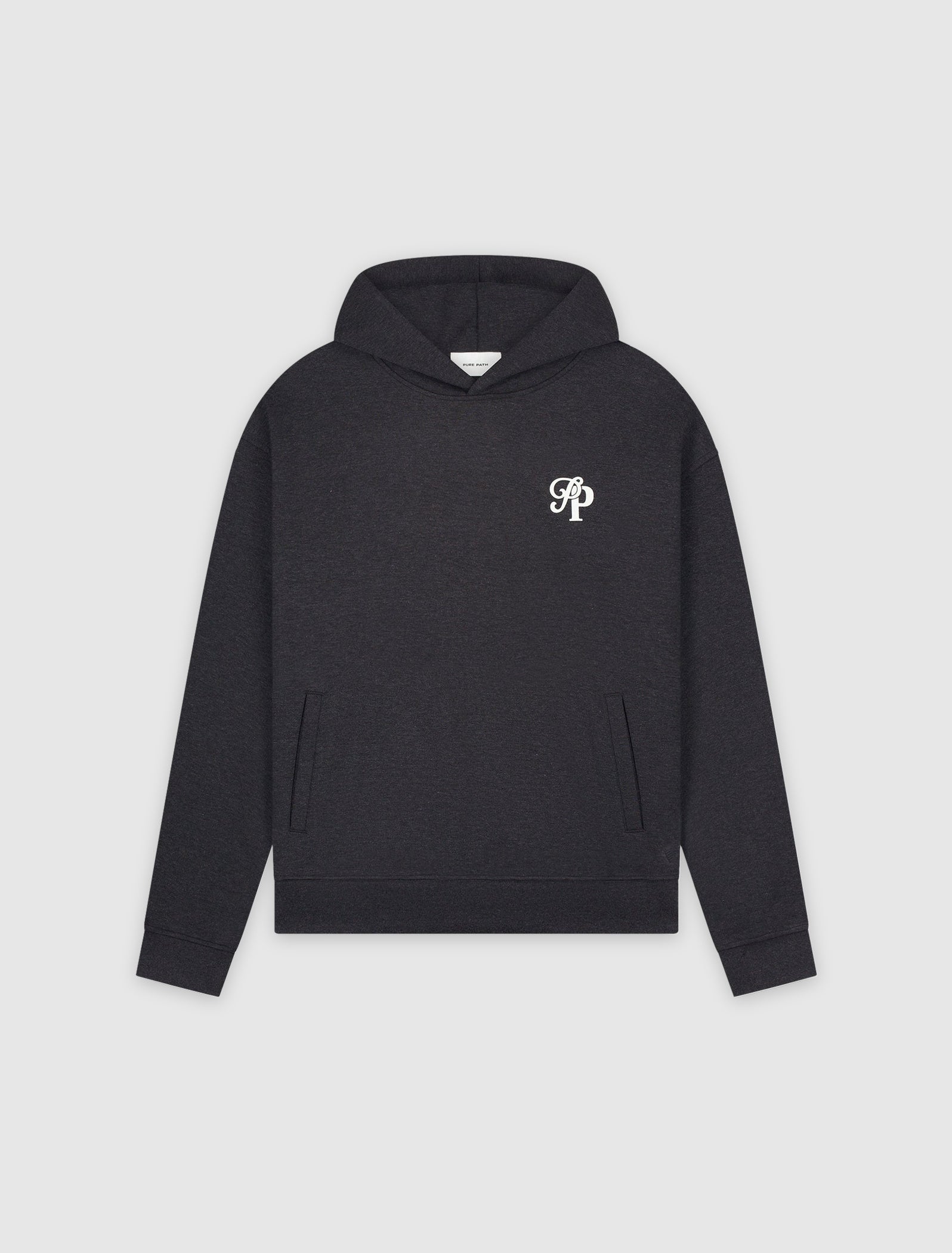 Initials Interlock Hoodie | Black
