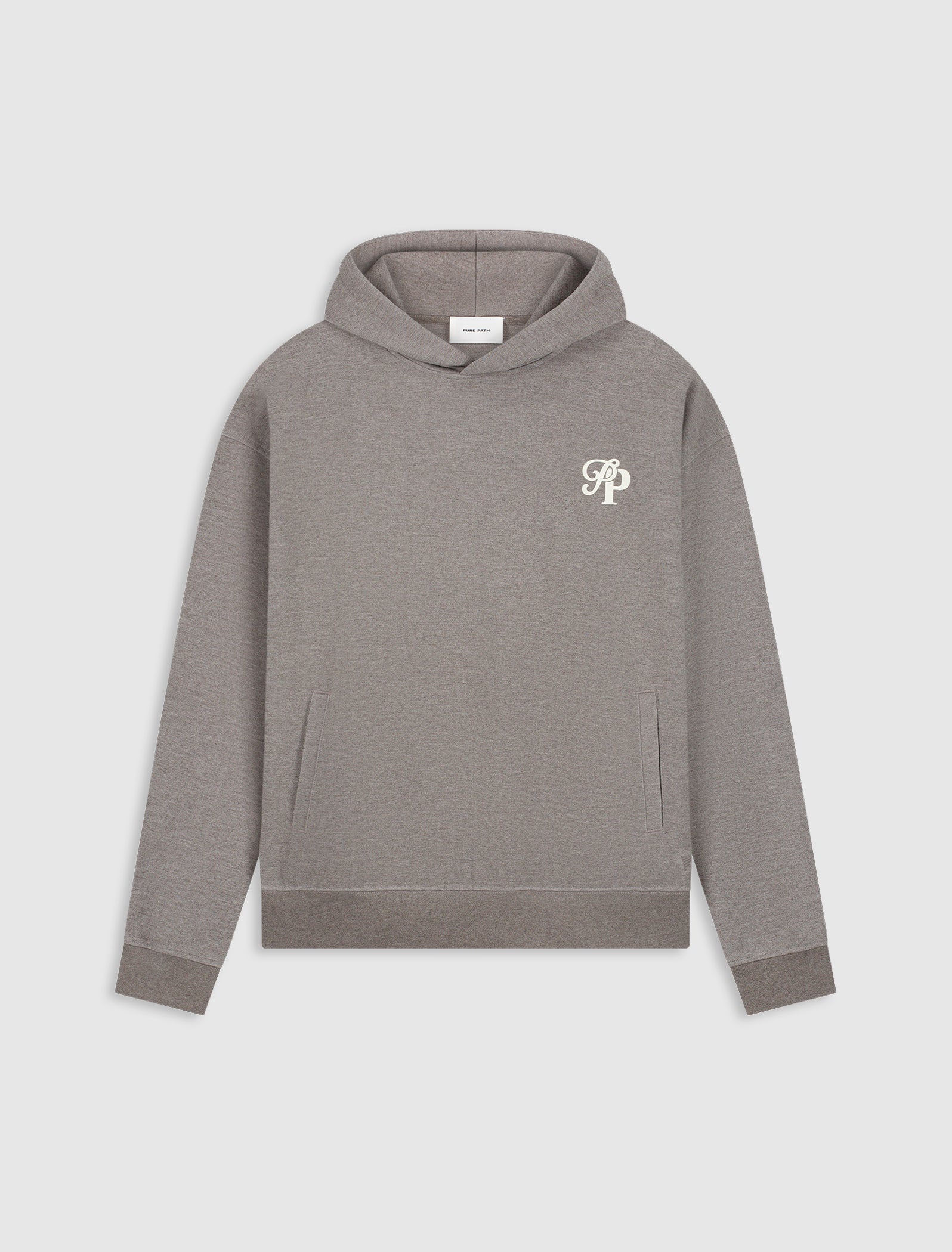 Initials Interlock Hoodie | Brown