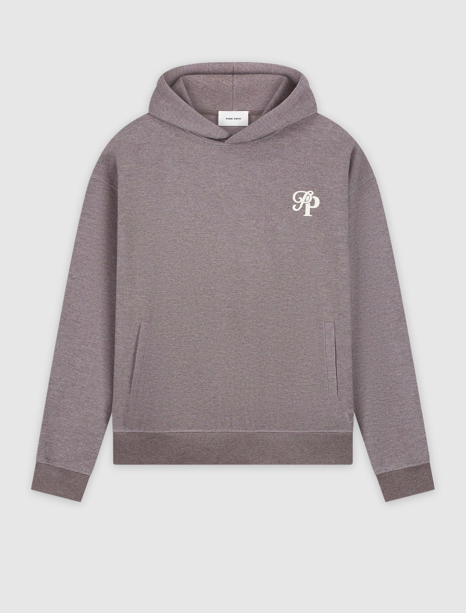 Initials Interlock Hoodie | Brown