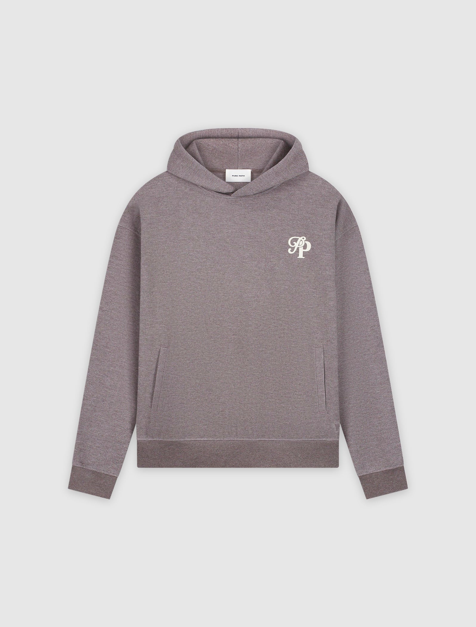 Initials Interlock Hoodie | Brown