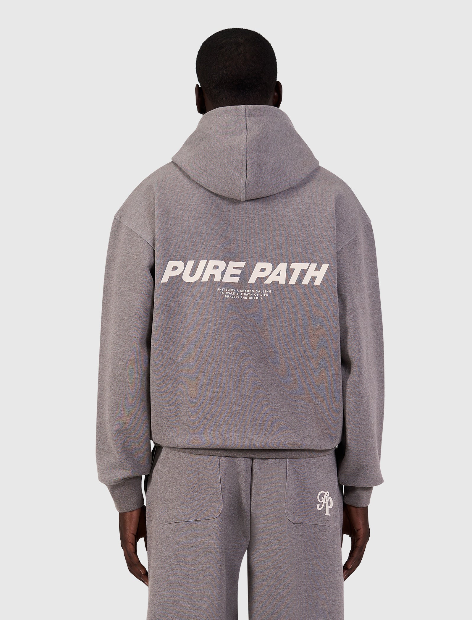 Initials Interlock Hoodie | Brown