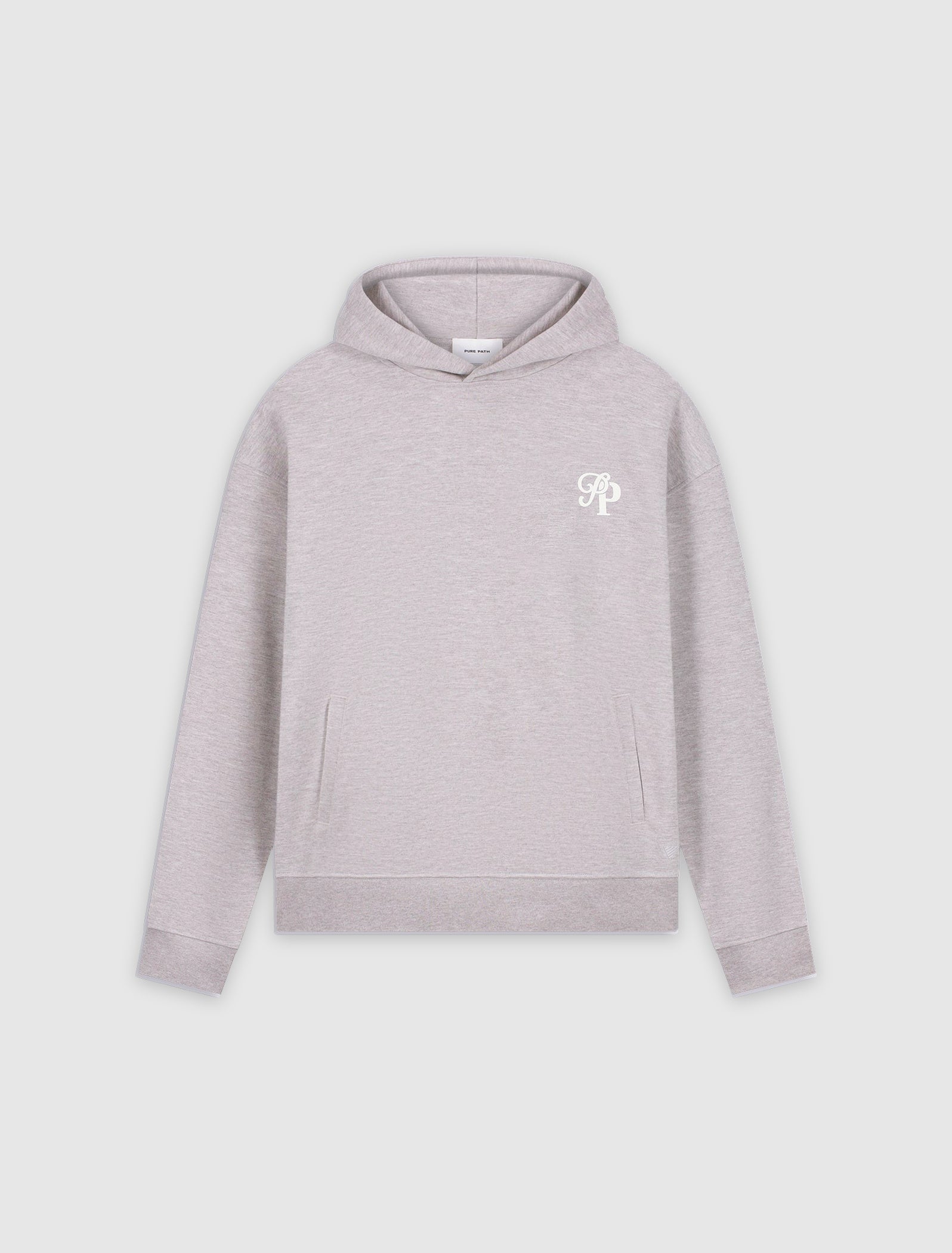 Initials Interlock Hoodie | Taupe