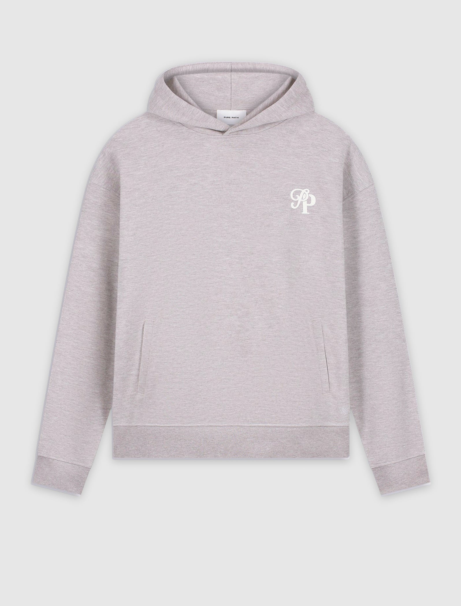 Initials Interlock Hoodie | Taupe