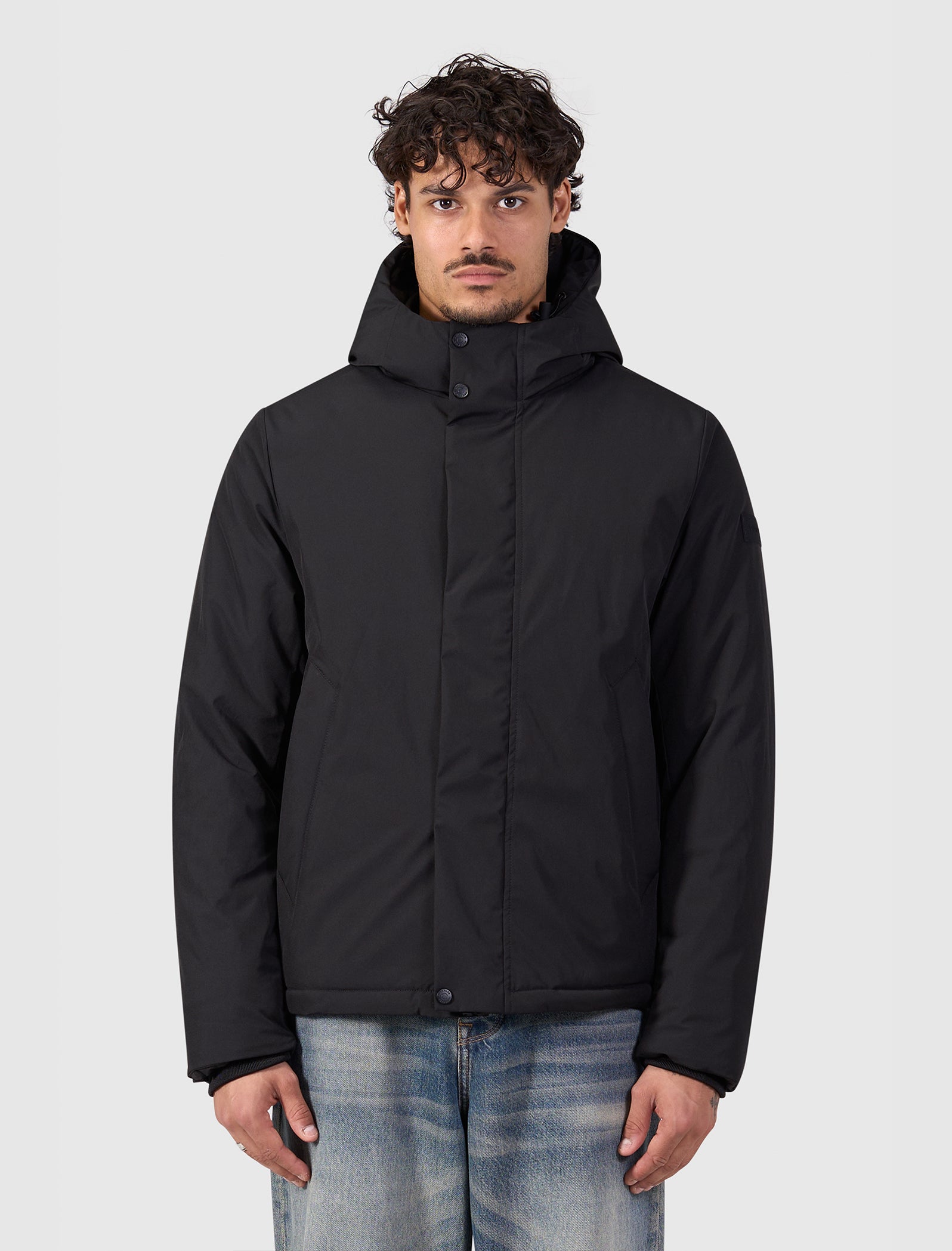 Active Flex Short Parka Jacket | Black