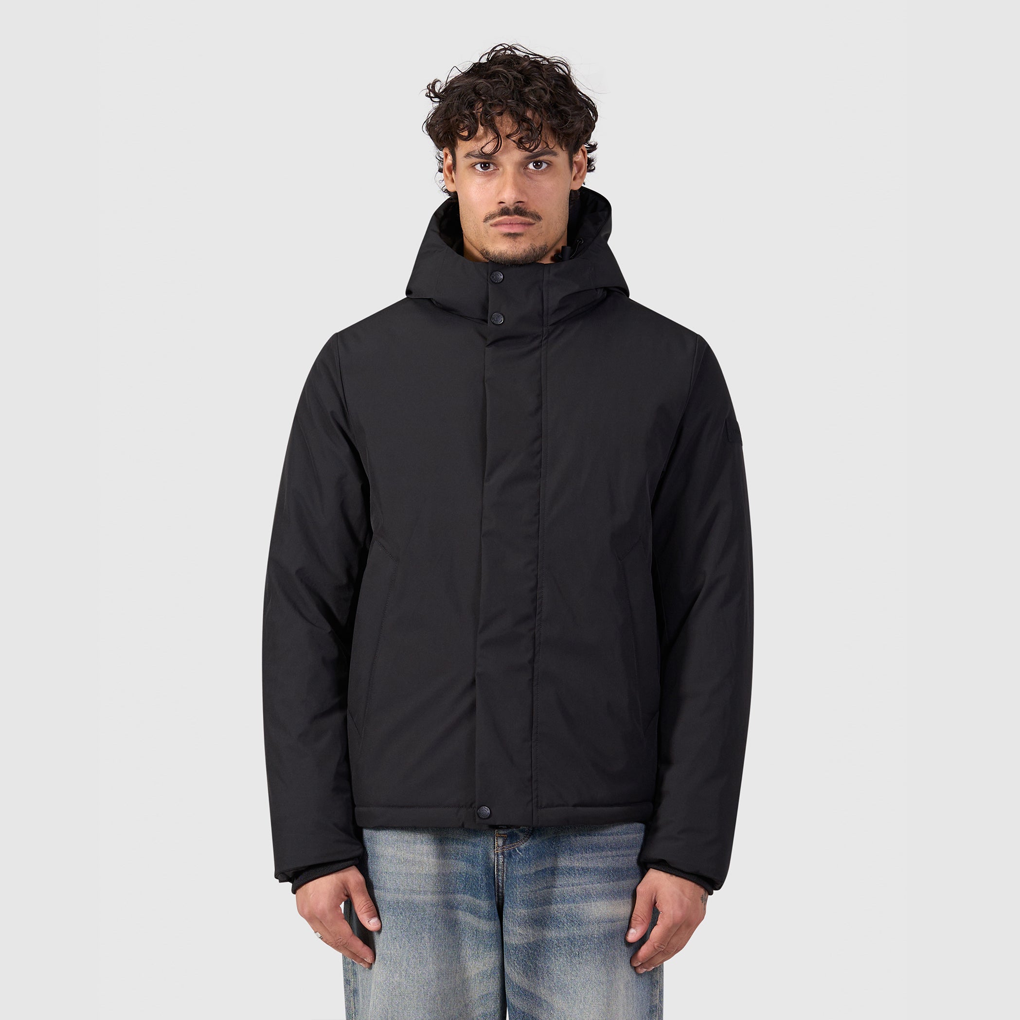 Active Flex Short Parka Jacket | Black