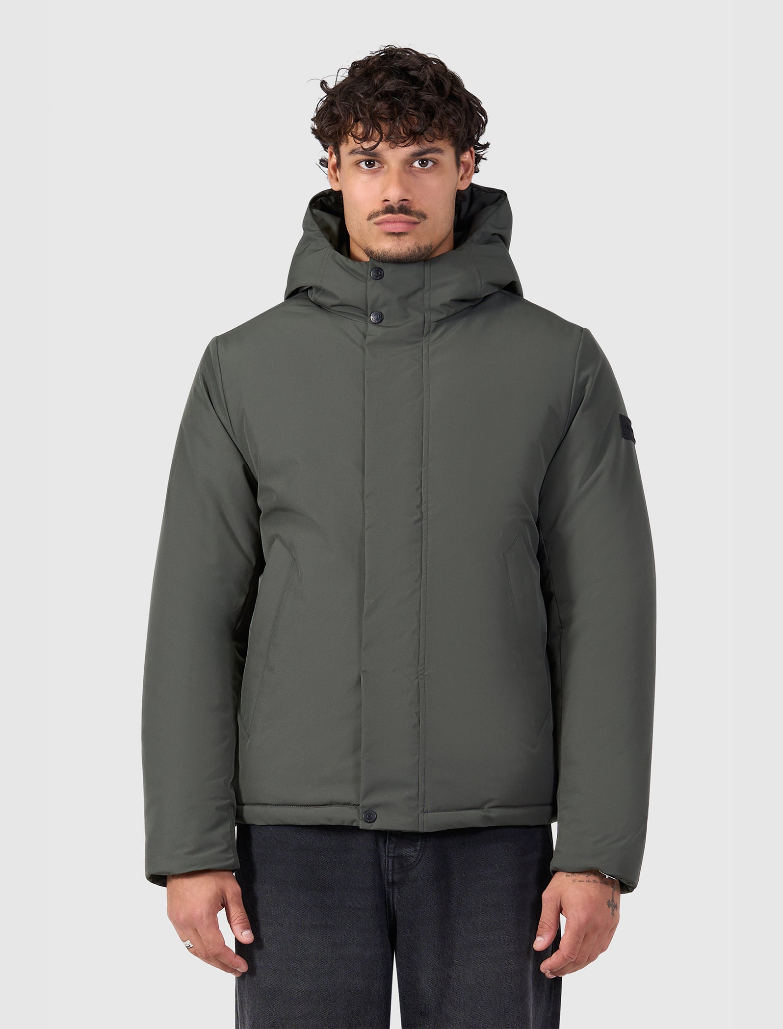Active Flex Short Parka Jacket | Dark Army