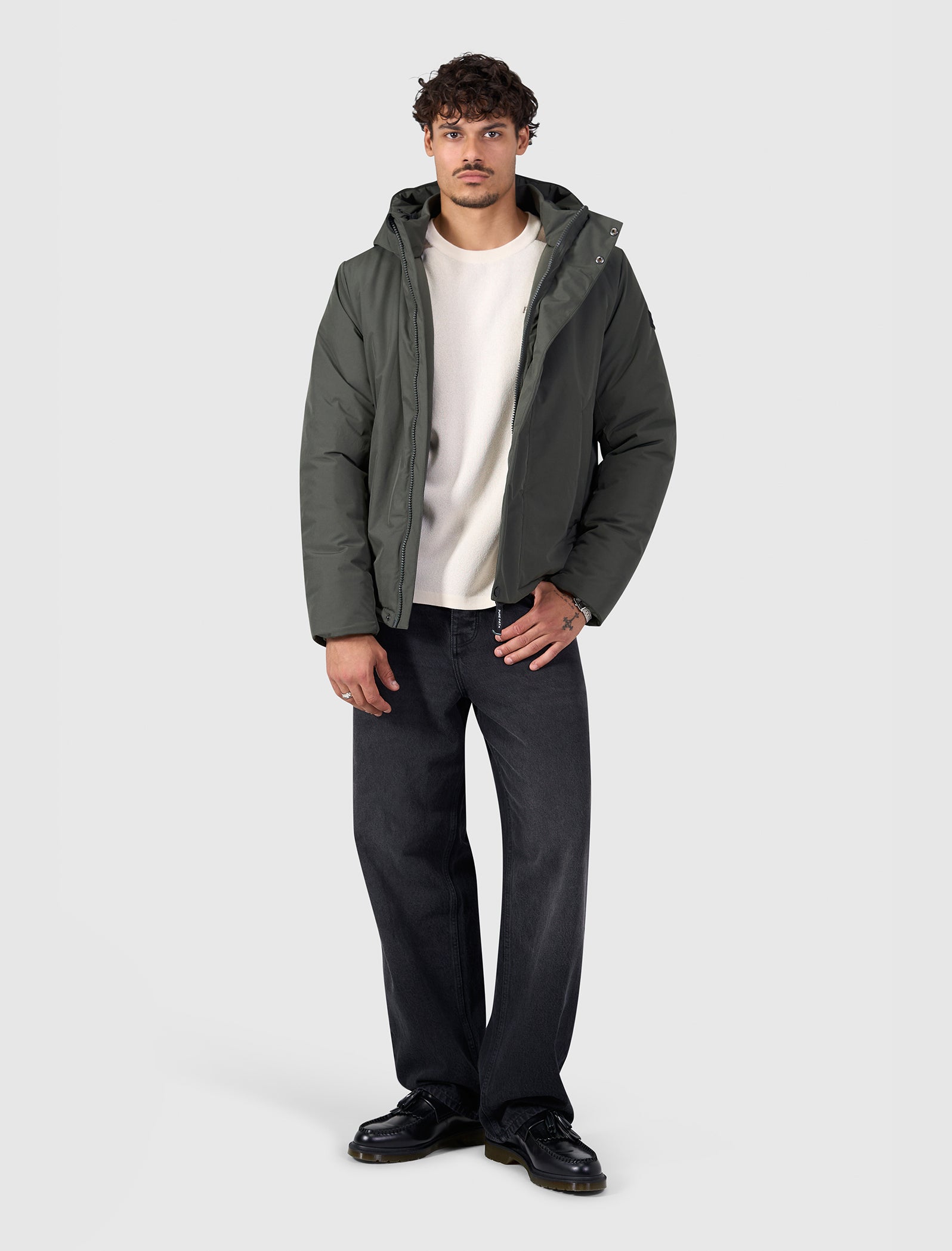 Active Flex Short Parka Jacket | Dark Army