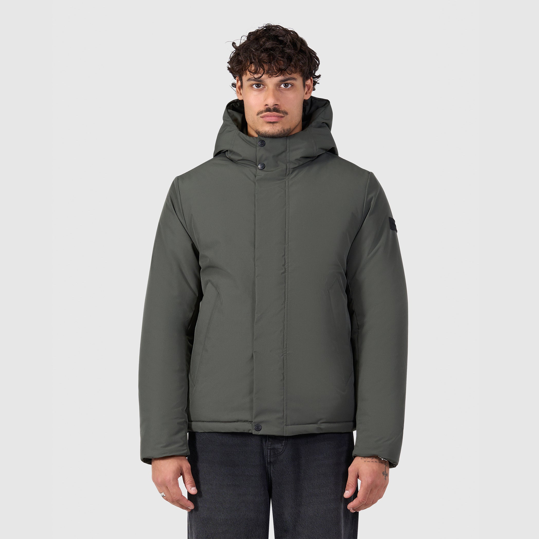 Active Flex Short Parka Jacket | Dark Army