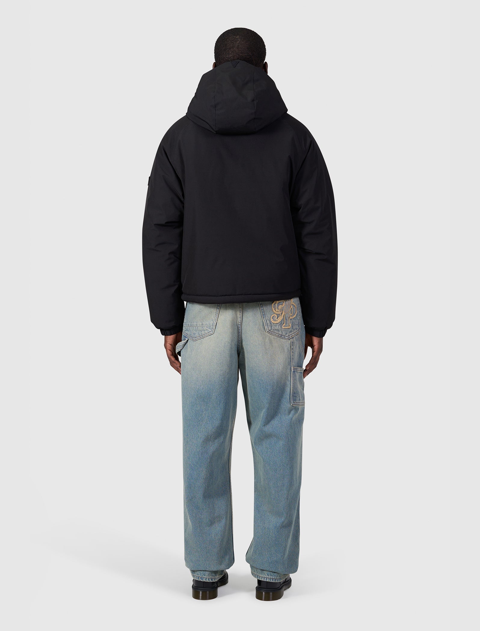 Emblem Initials Jacket | Black