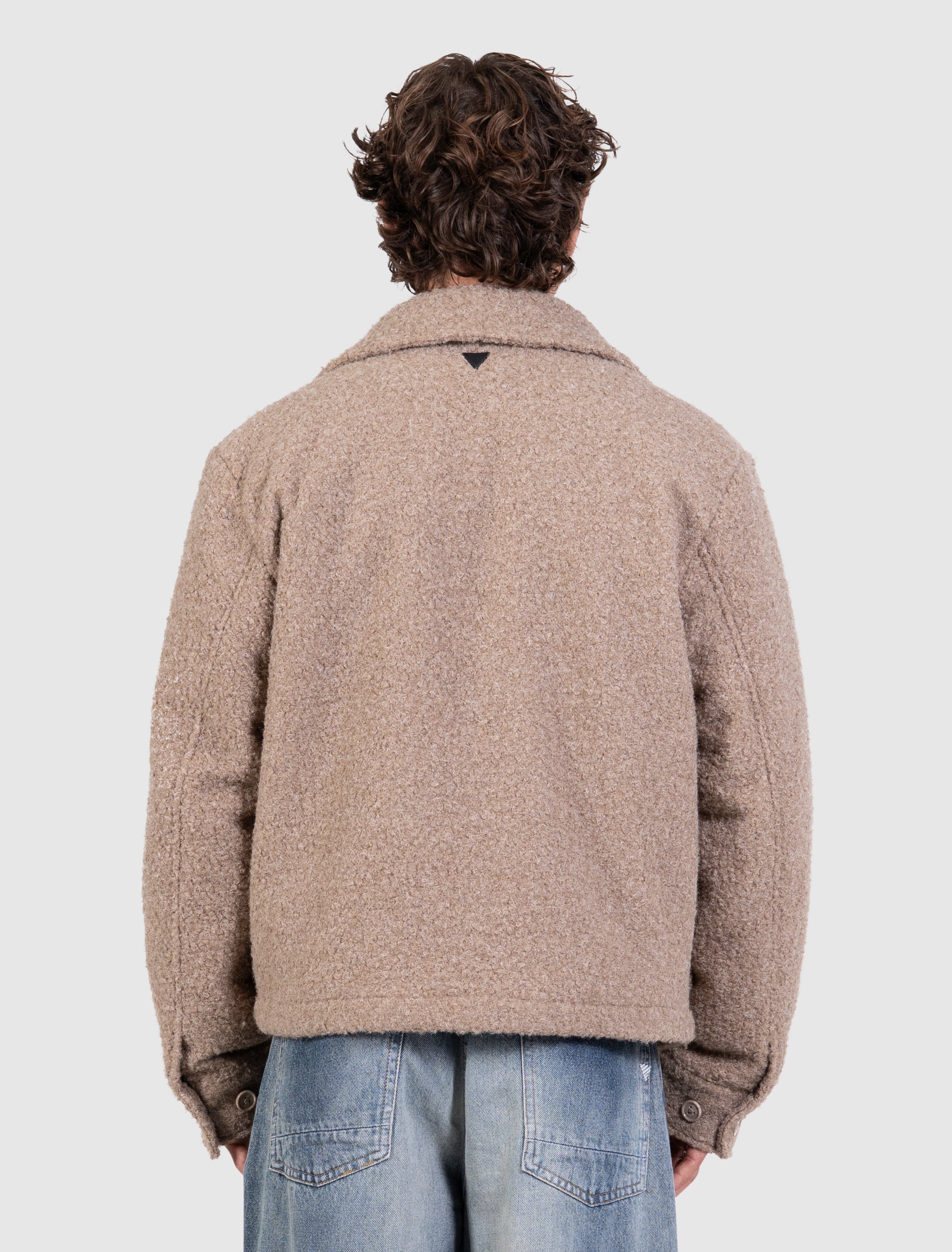 Initials Teddy Jacket | Taupe